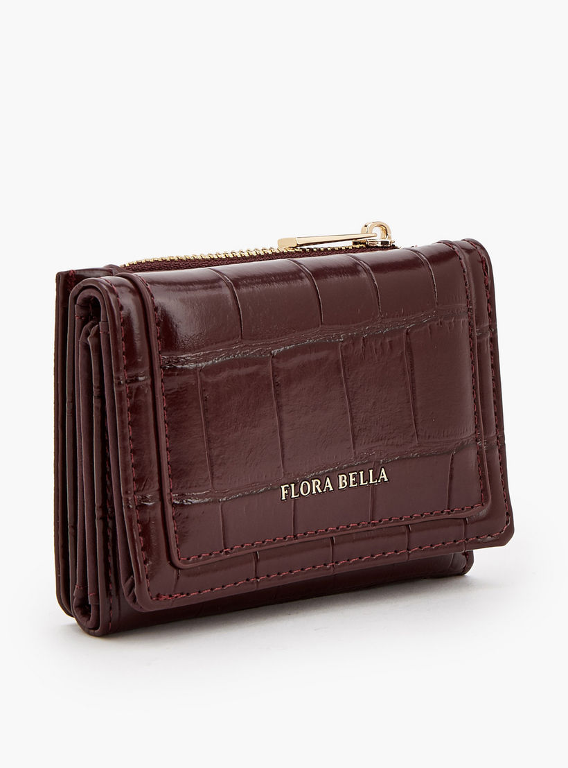 Flora Bella Textured Trifold Wallet with Zip Pocket-women-bagsandwallets-wallets-image-3