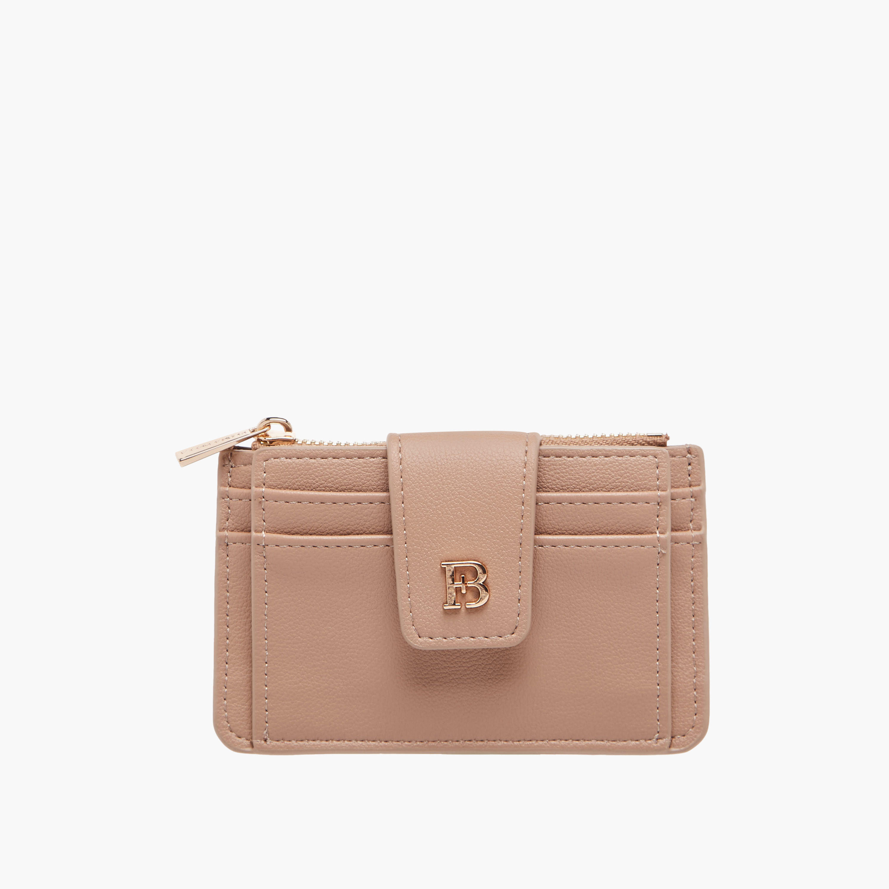 Flora Bella Solid Card Holder with Snap Button Closure-women-bagsandwallets-wallets-image-1