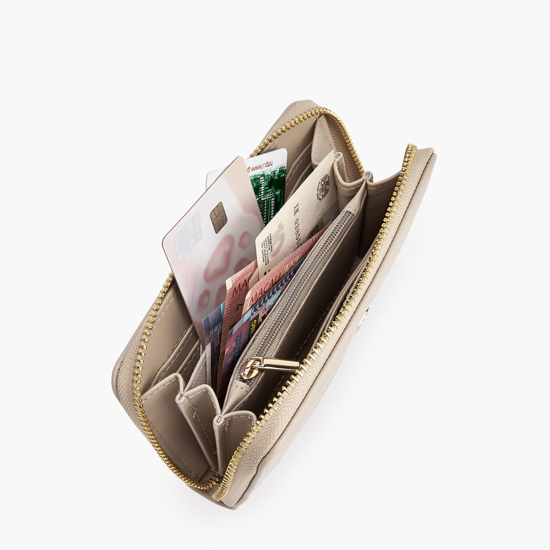 Flora Bella Monogram Print Zip-Around Wallet-women-bagsandwallets-wallets-image-7