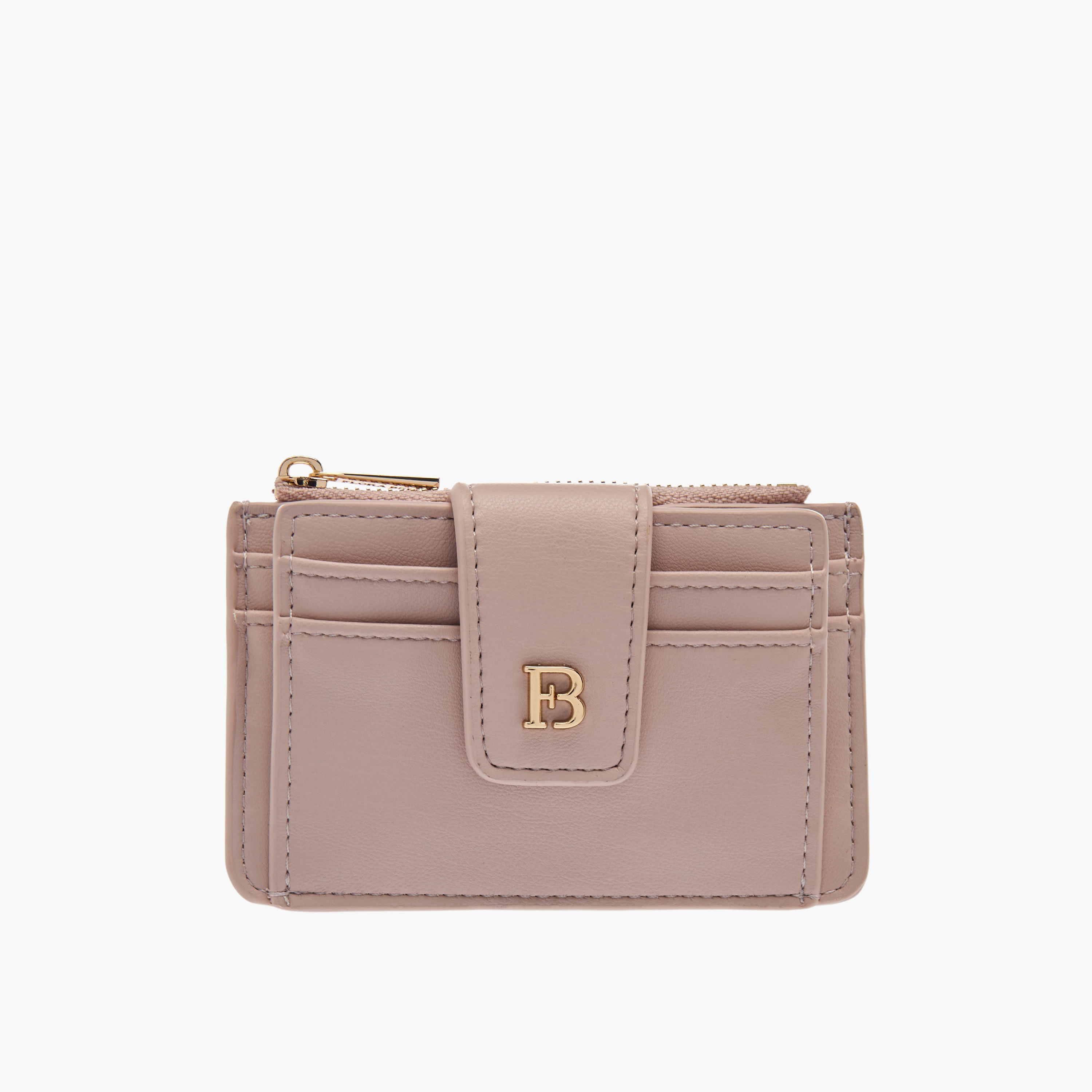 Flora Bella Solid Card Holder with Zip Closure-women-bagsandwallets-wallets-image-1