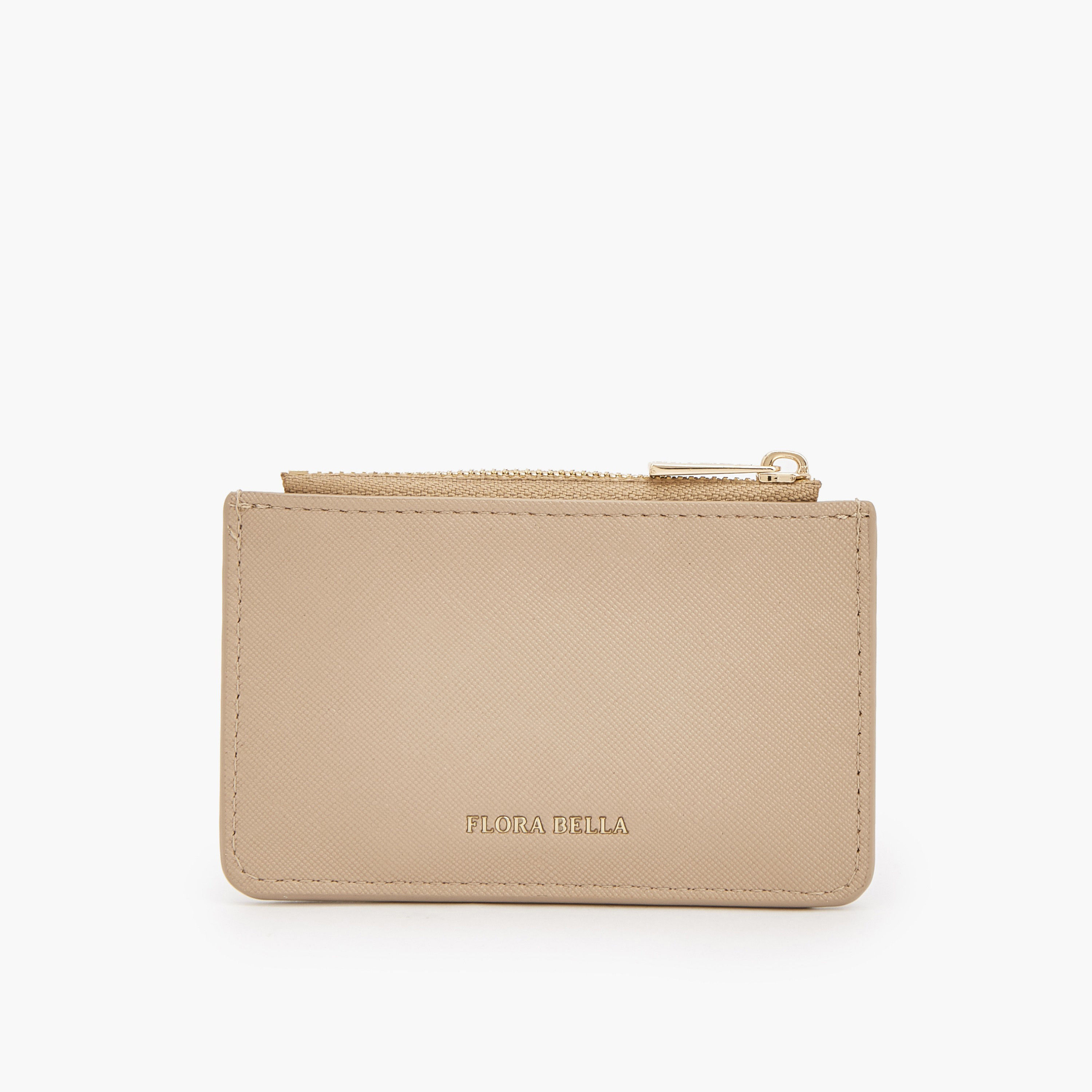 Flora Bella Solid Card Holder with Zip Pocket-women-bagsandwallets-wallets-image-2