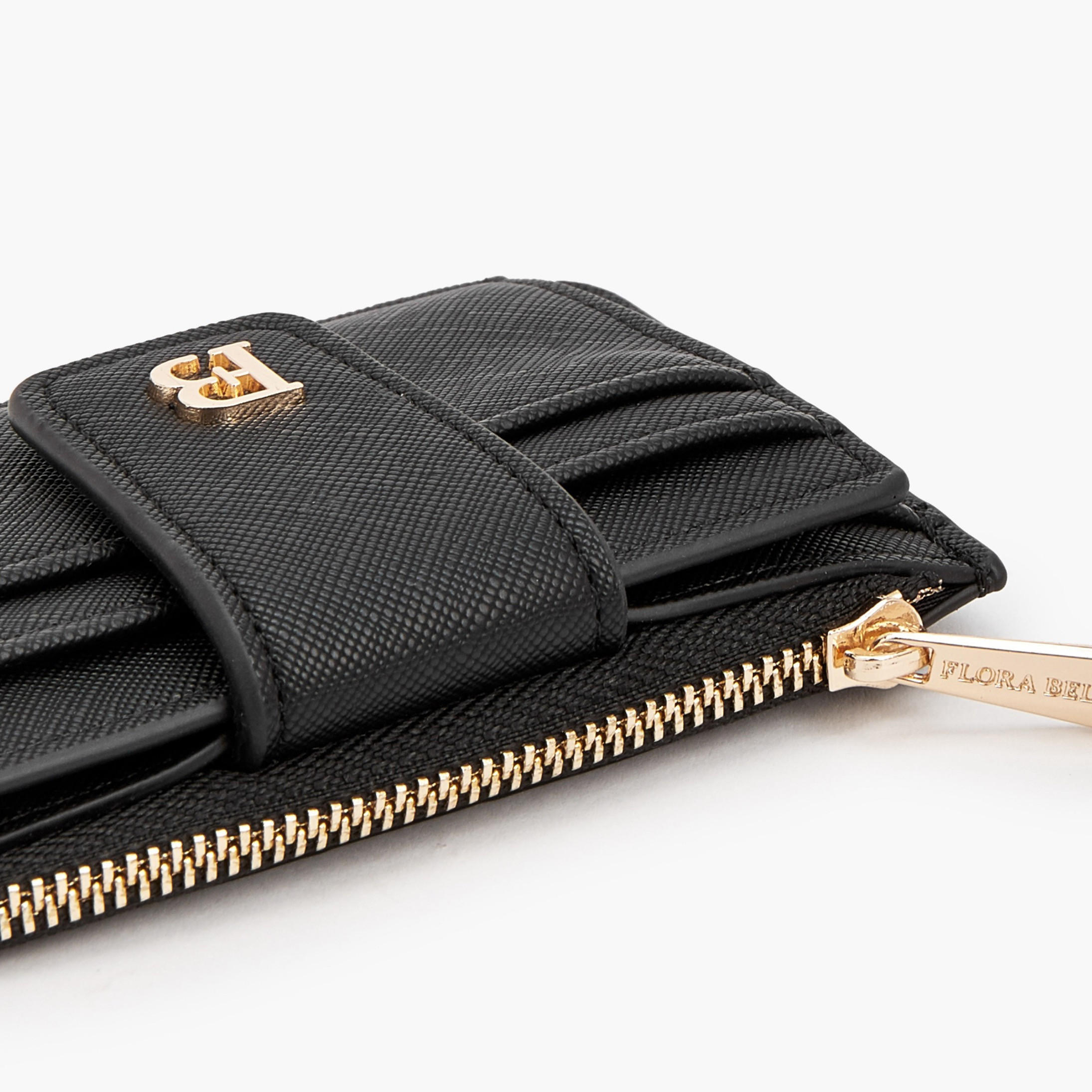 حافظة بطاقات سادة بجيب بسحّاب من فلورا بيلا-women-bagsandwallets-wallets-image-5