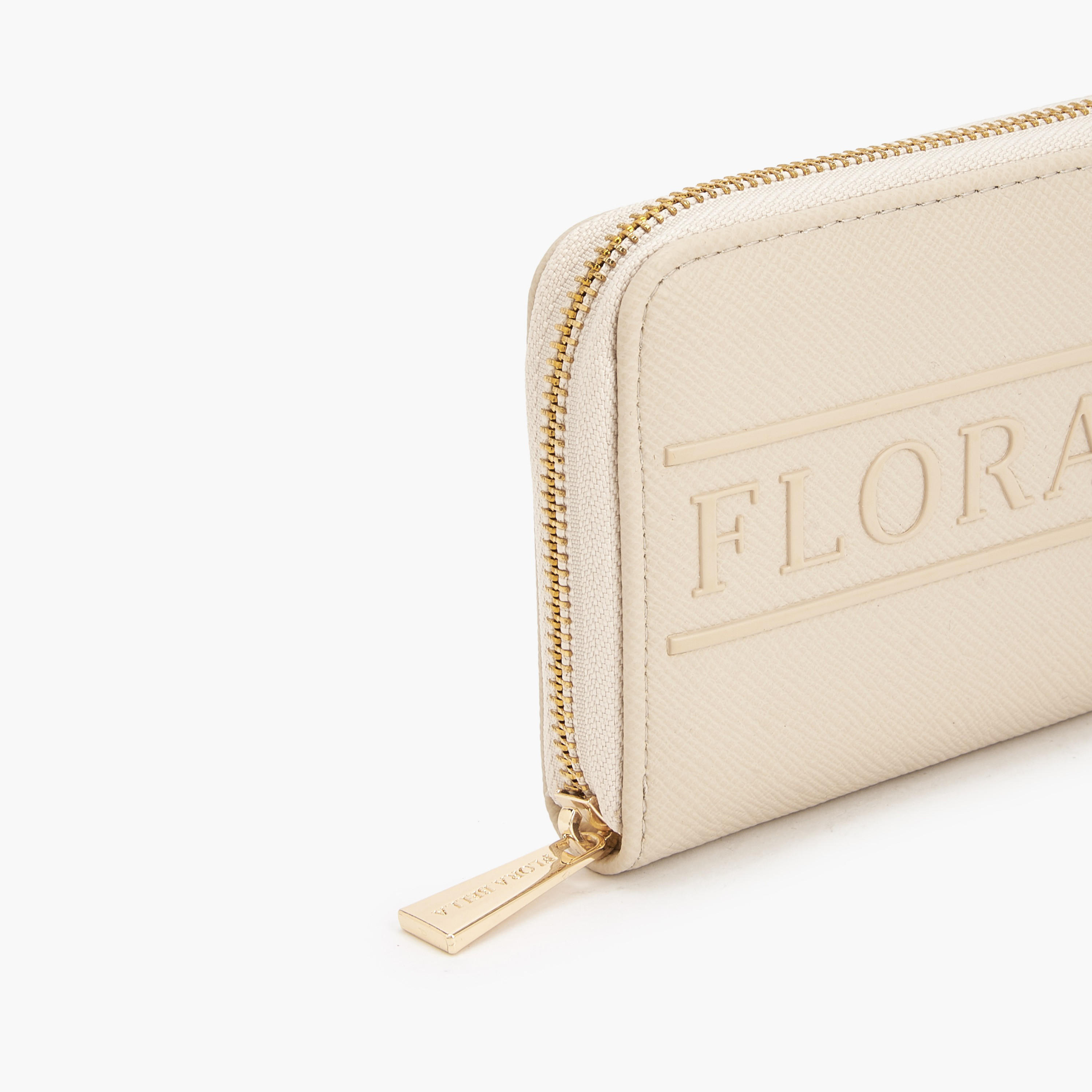 Flora Bella Logo Textured Zip Around Wallet-women-bagsandwallets-wallets-image-6
