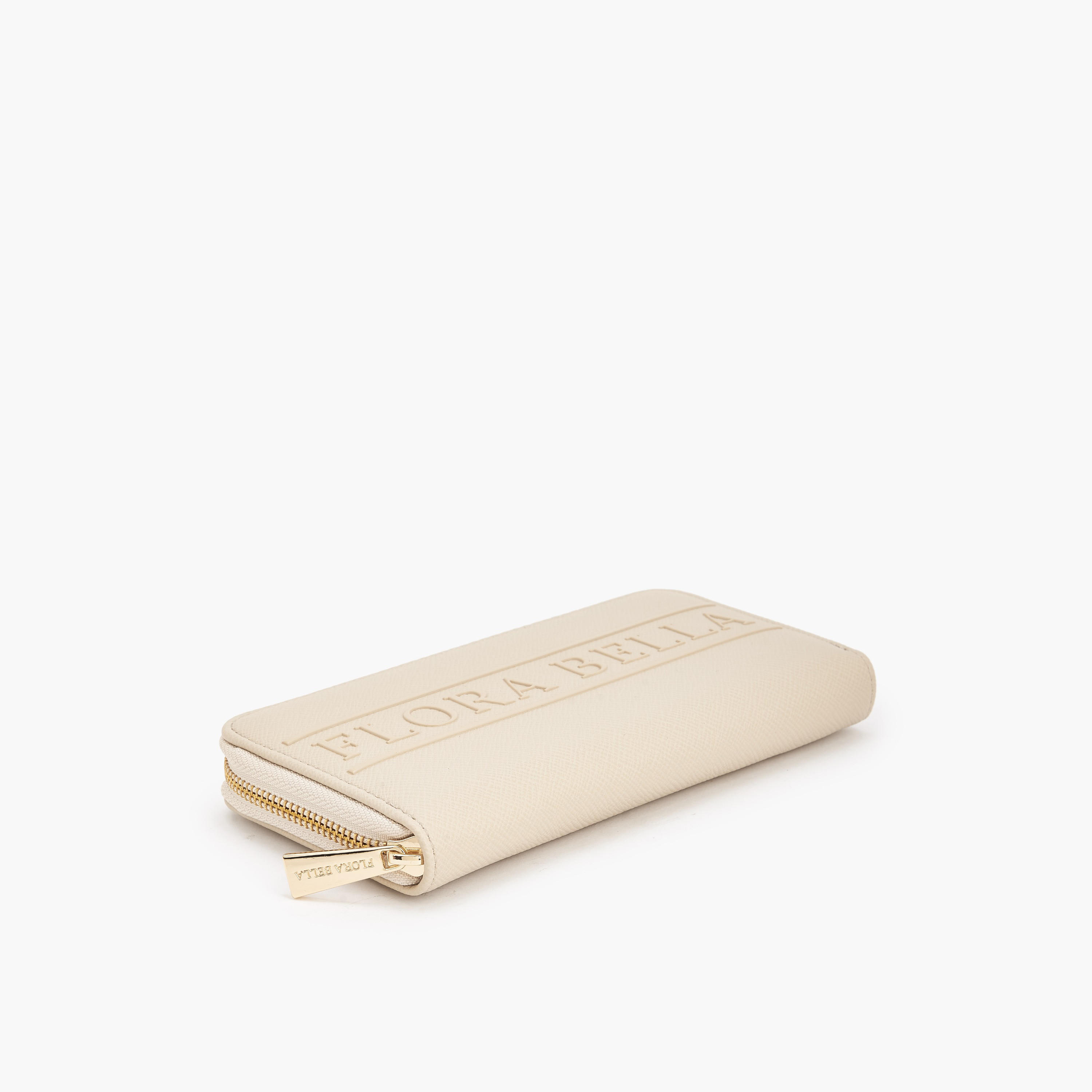 Flora Bella Logo Textured Zip Around Wallet-women-bagsandwallets-wallets-image-1
