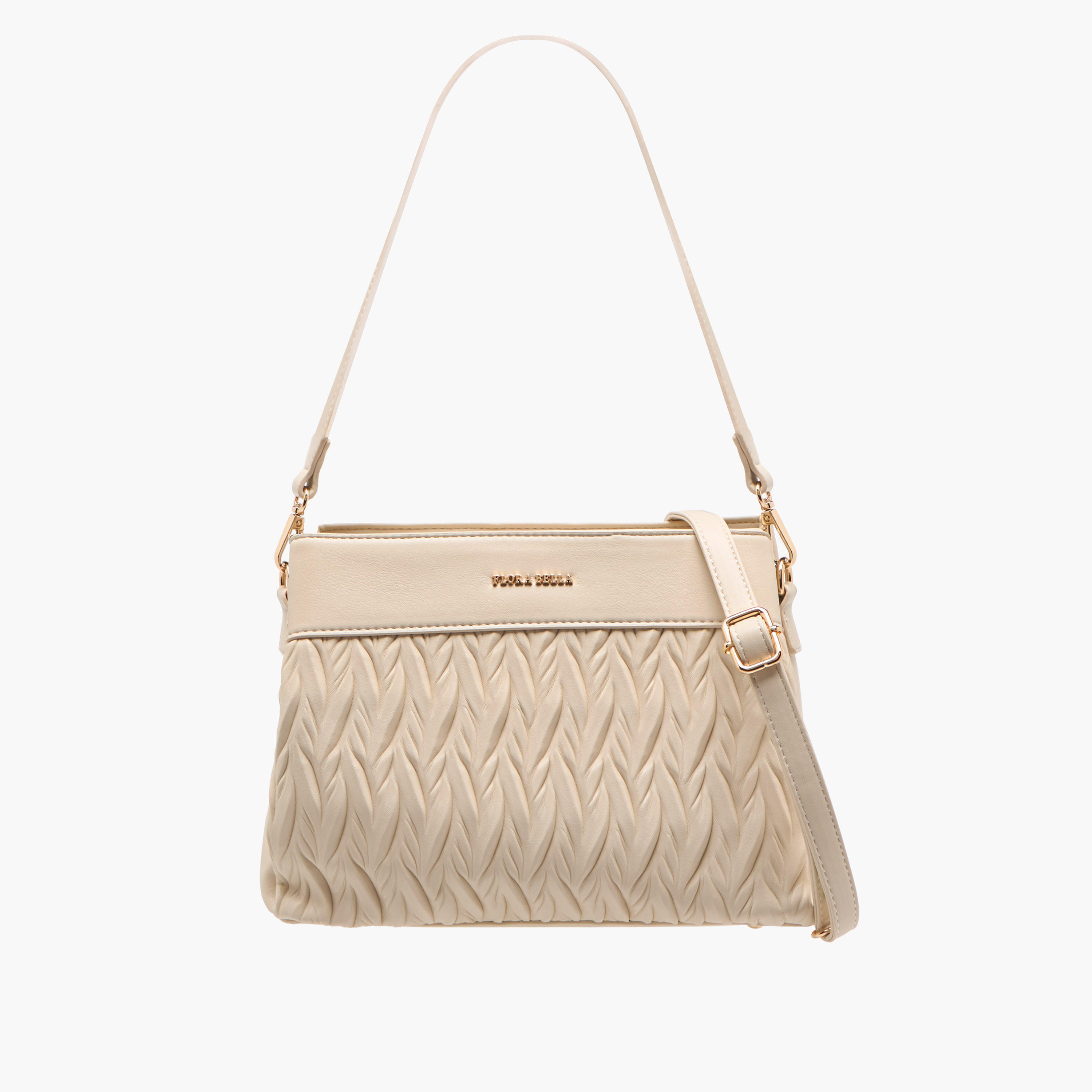 Flora Bella Textured Crossbody Bag with Detachable Shoulder Strap-women-bagsandwallets-handbags-image-1