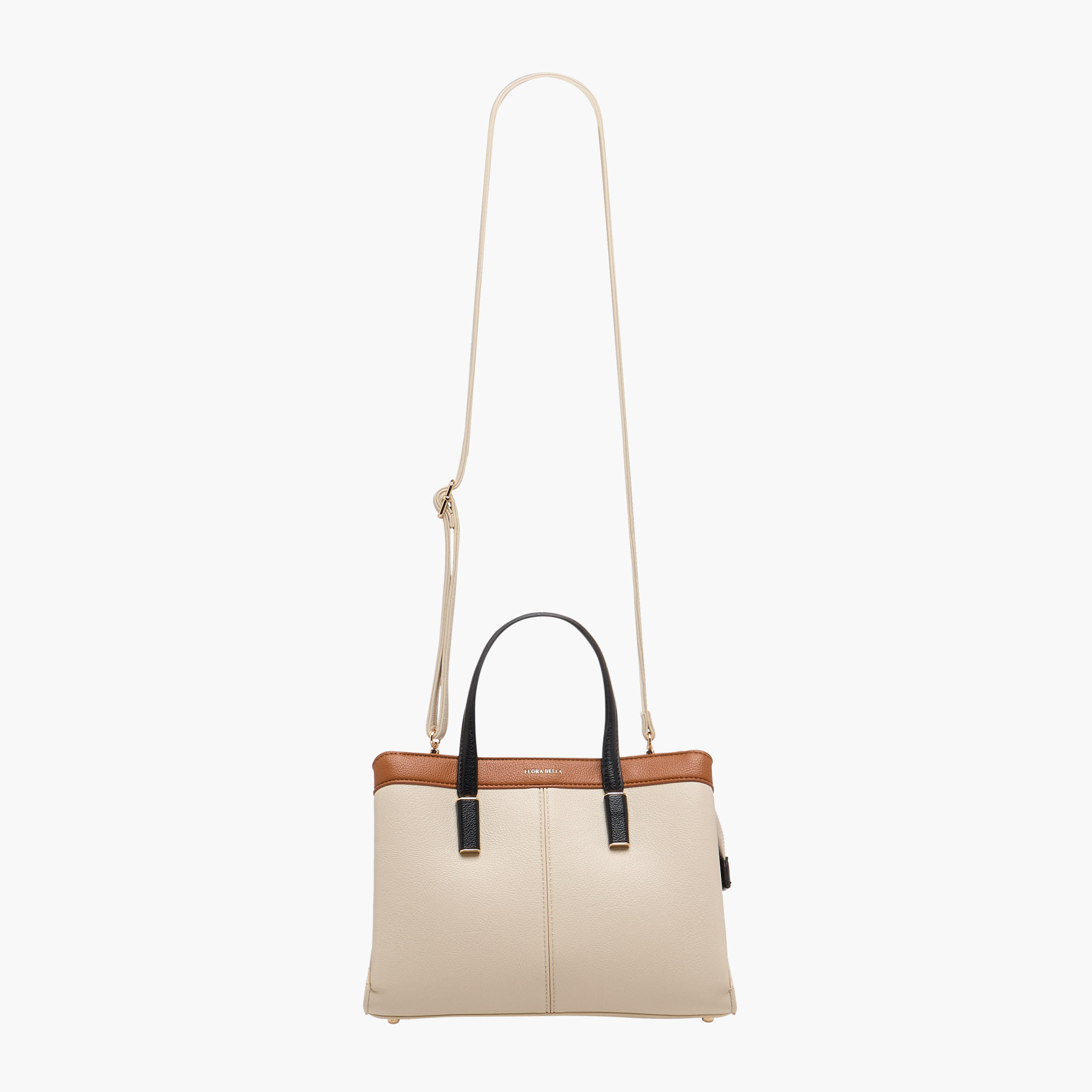 شنطة توت بألواح وبحزام قابل للفصل وسحّاب إغلاق من فلورا بيلا-women-bagsandwallets-handbags-image-3