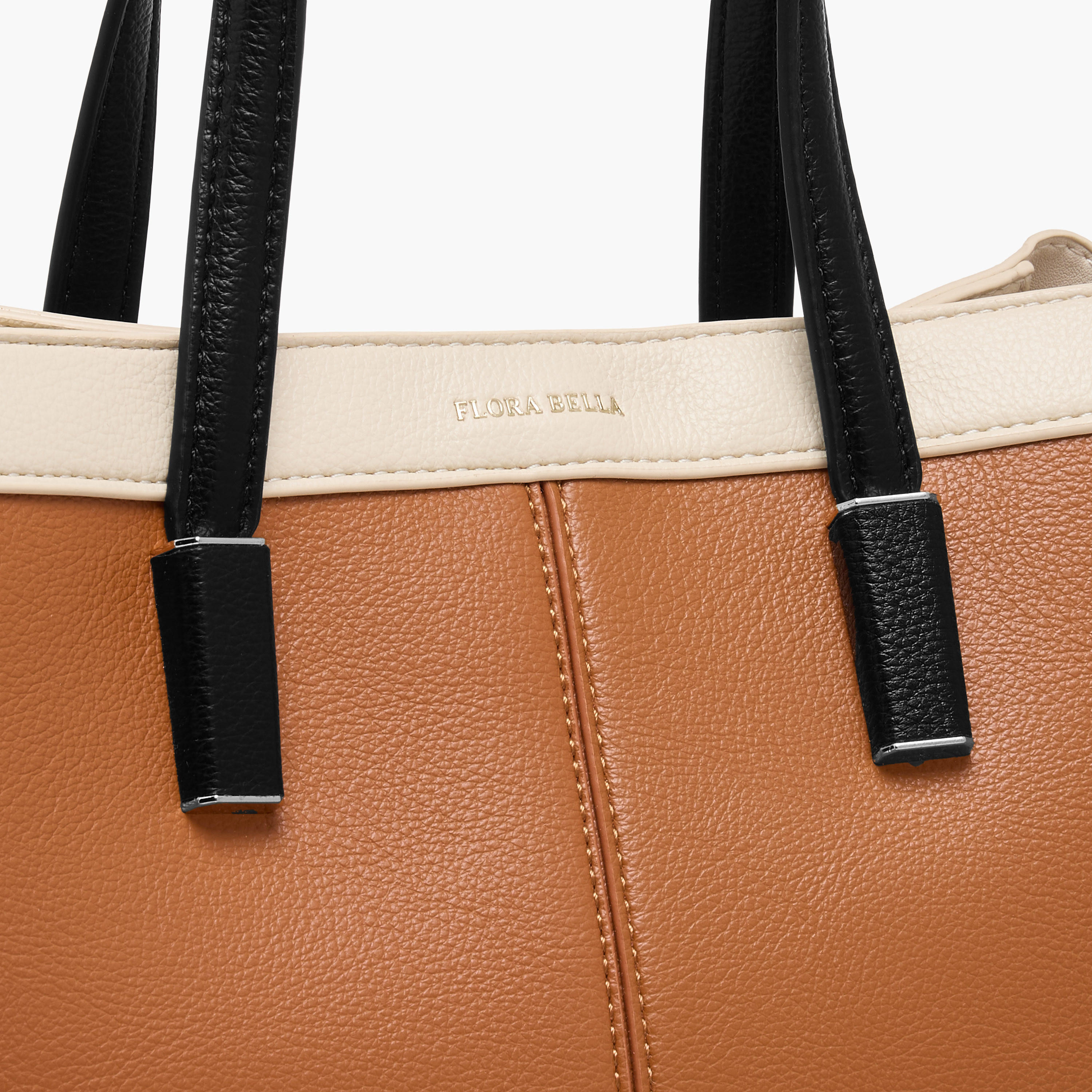 Flora Bella Panelled Tote Bag with Detachable Strap and Zip Closure-women-bagsandwallets-handbags-image-5