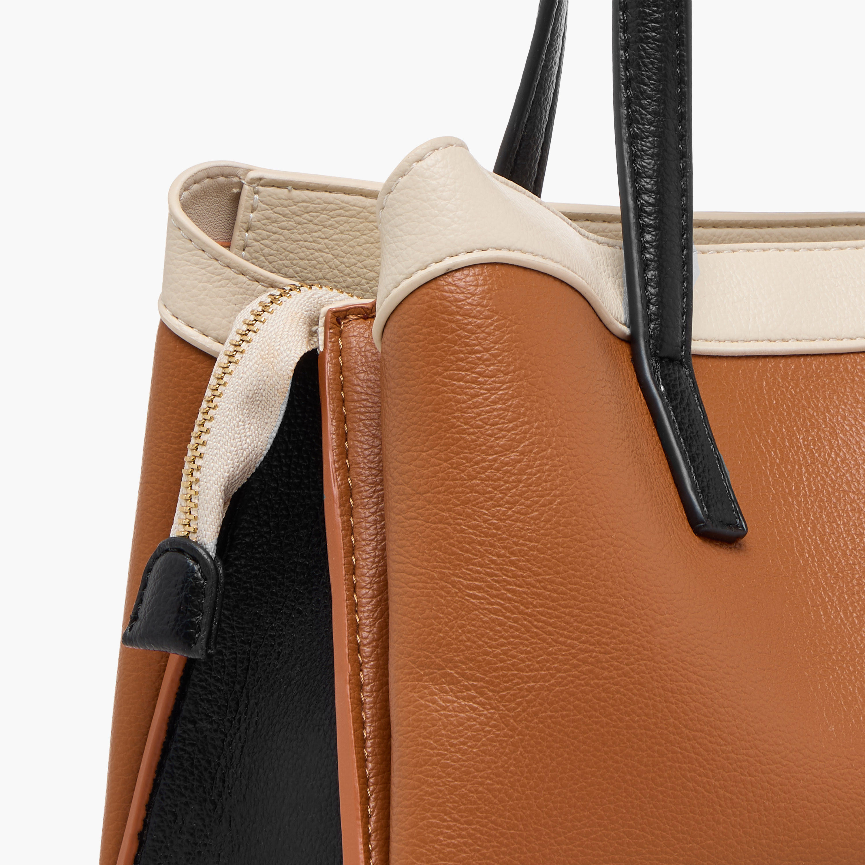 Flora Bella Panelled Tote Bag with Detachable Strap and Zip Closure-women-bagsandwallets-handbags-image-6