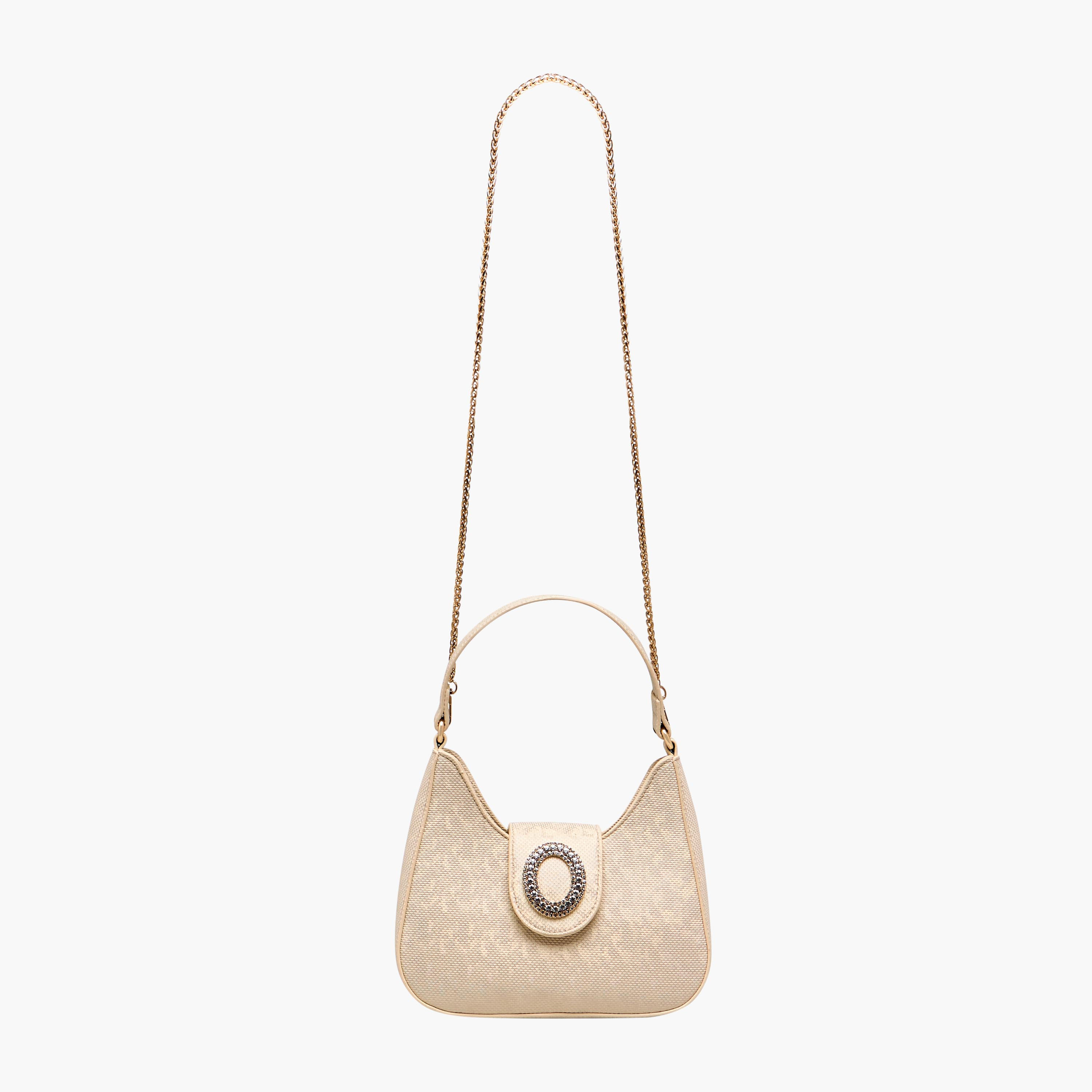 Flora Bella Textured Shoulder Bag with Embellished Button Closure-women-bagsandwallets-handbags-image-4