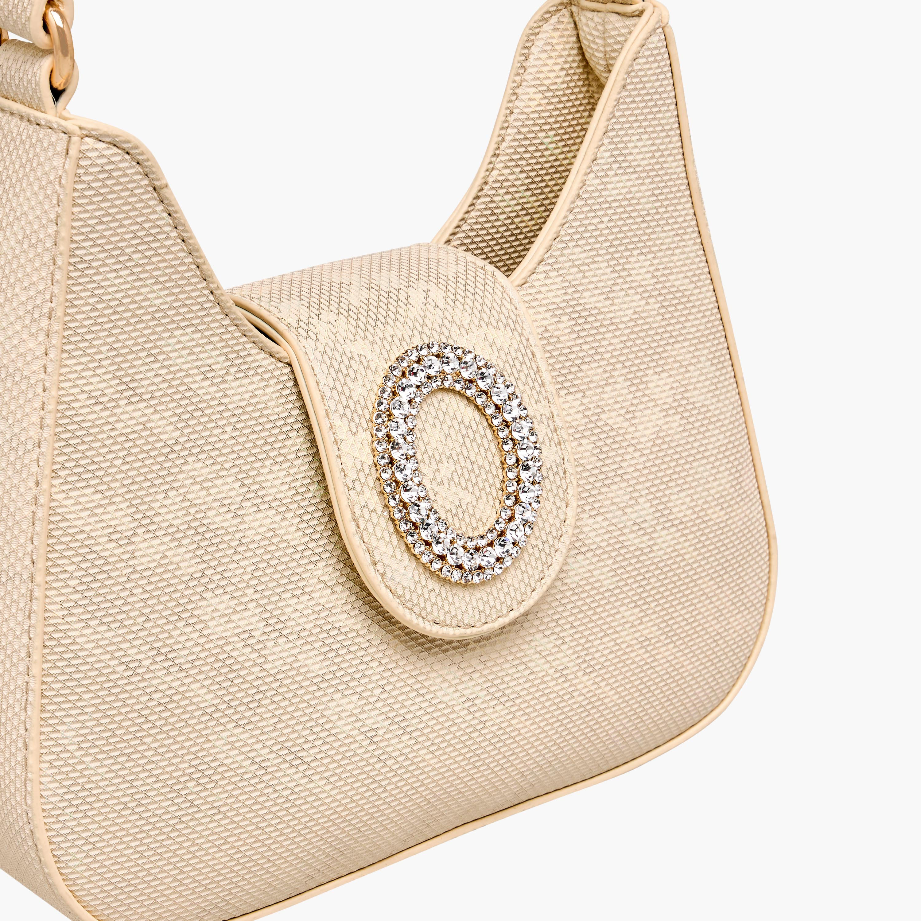 Flora Bella Textured Shoulder Bag with Embellished Button Closure-women-bagsandwallets-handbags-image-6