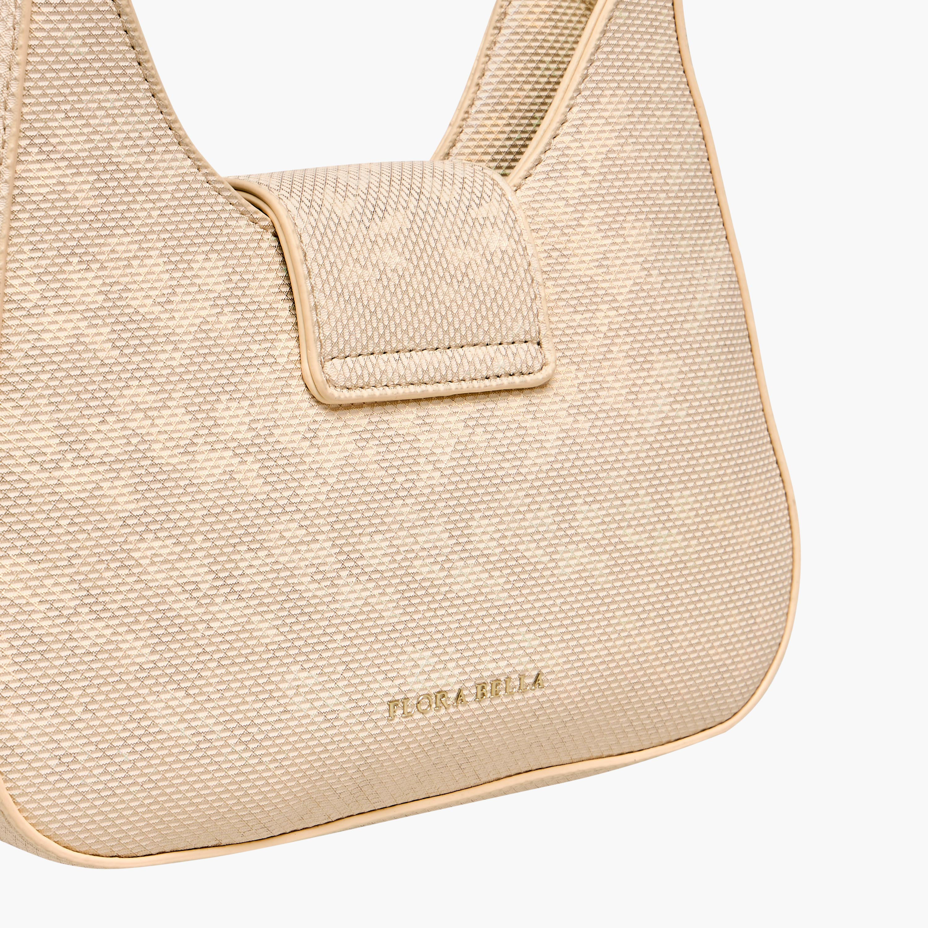 Flora Bella Textured Shoulder Bag with Embellished Button Closure-women-bagsandwallets-handbags-image-7