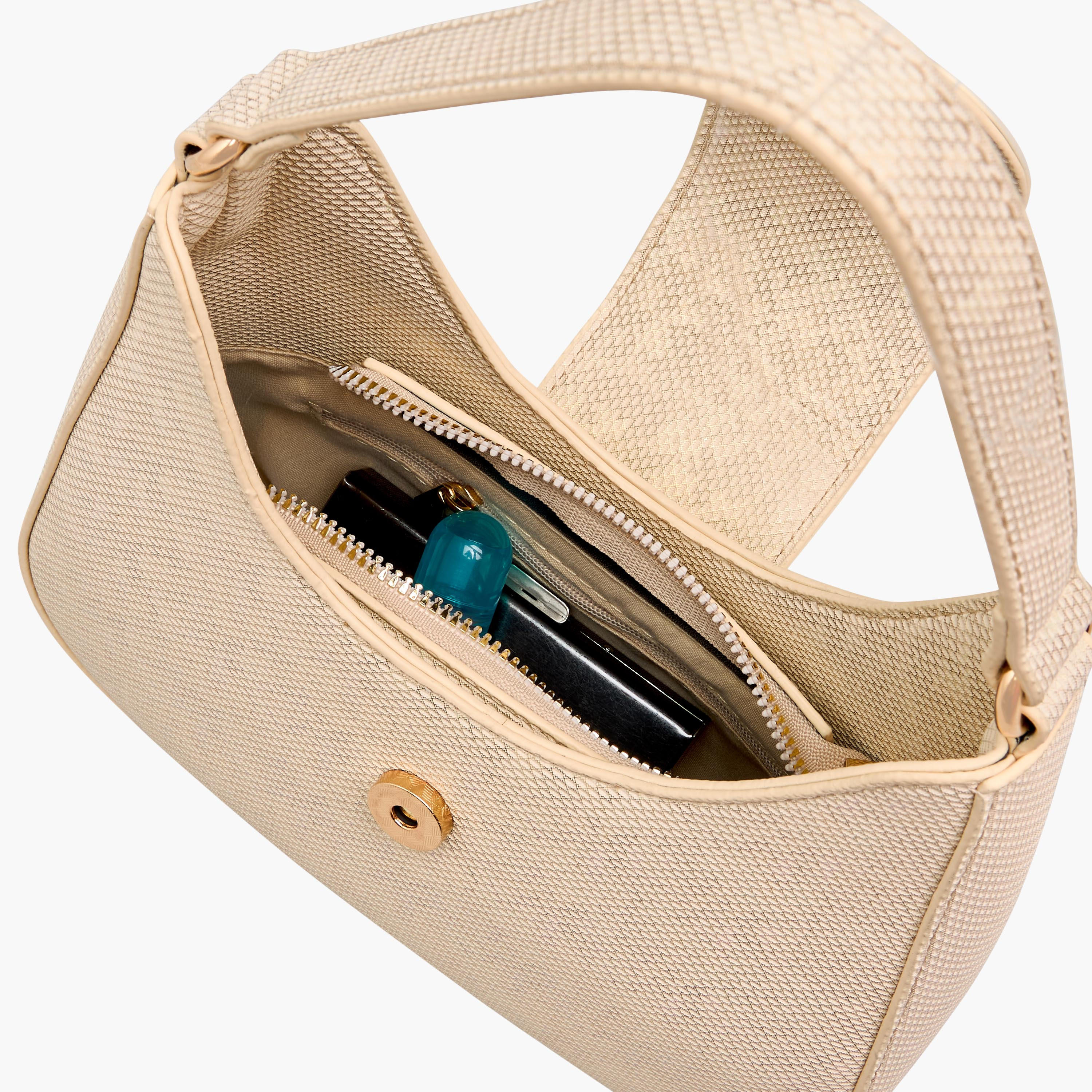 Flora Bella Textured Shoulder Bag with Embellished Button Closure-women-bagsandwallets-handbags-image-9