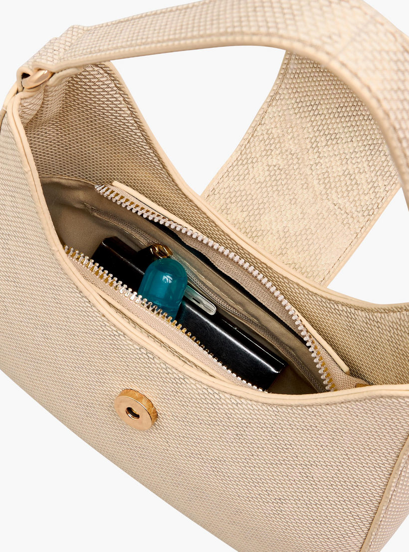 Flora Bella Textured Shoulder Bag with Embellished Button Closure-women-bagsandwallets-handbags-image-9