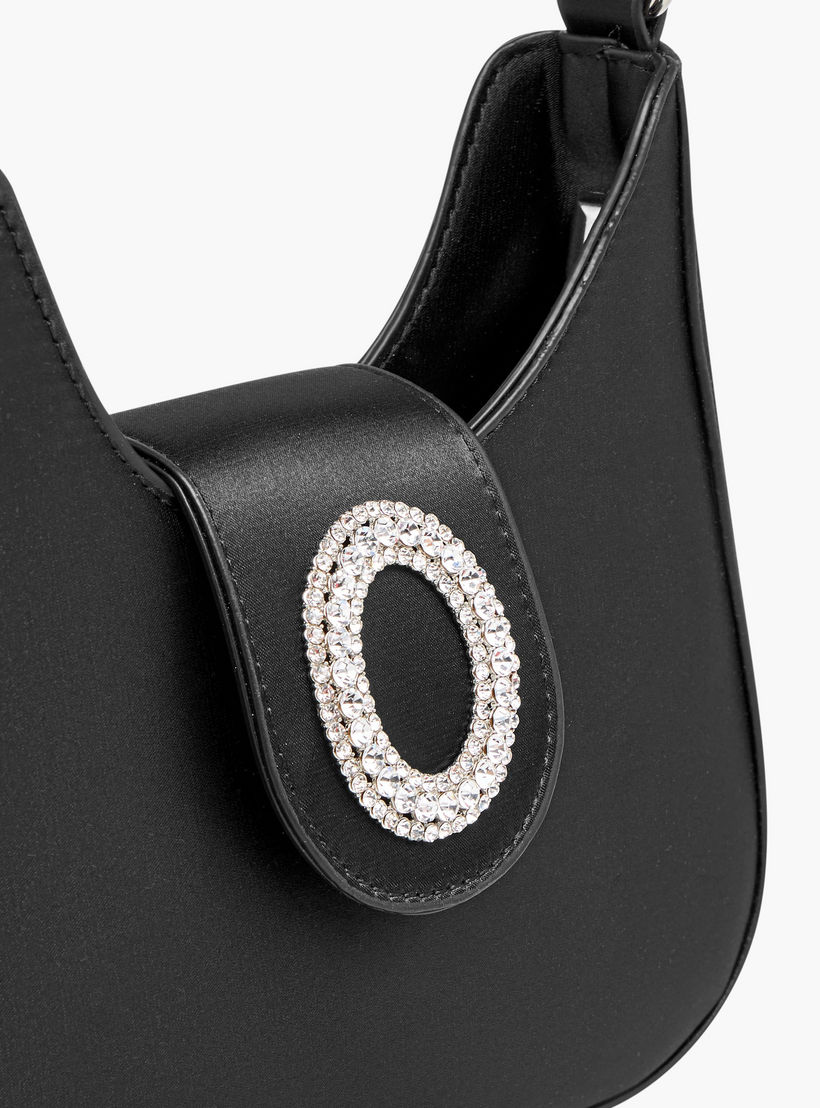 Flora Bella Textured Shoulder Bag with Embellished Button Closure-women-bagsandwallets-handbags-image-6