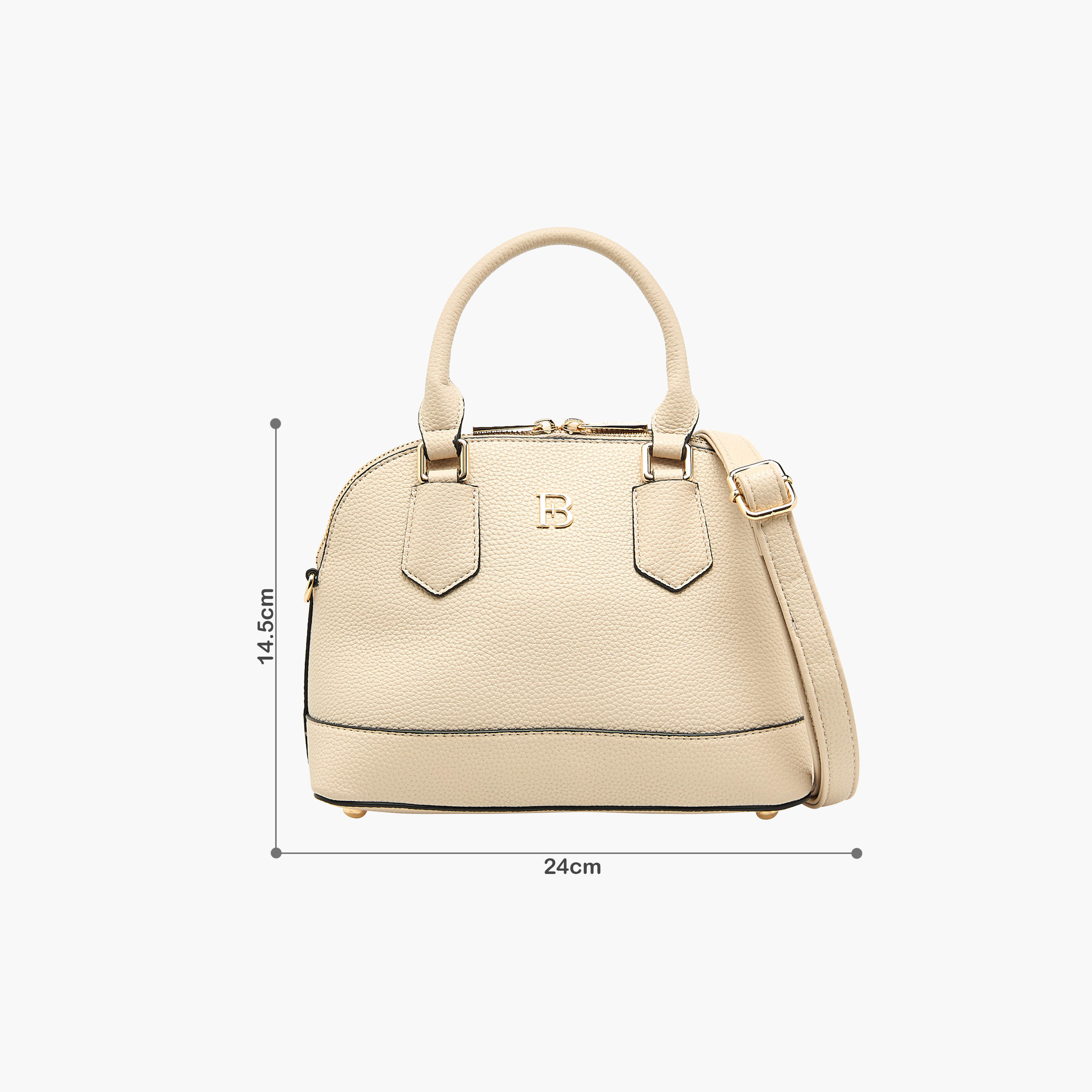 شنطة توتي سادة بسحاب إغلاق وحزام قابل للفصل من فلورا بيلا-women-bagsandwallets-handbags-image-2