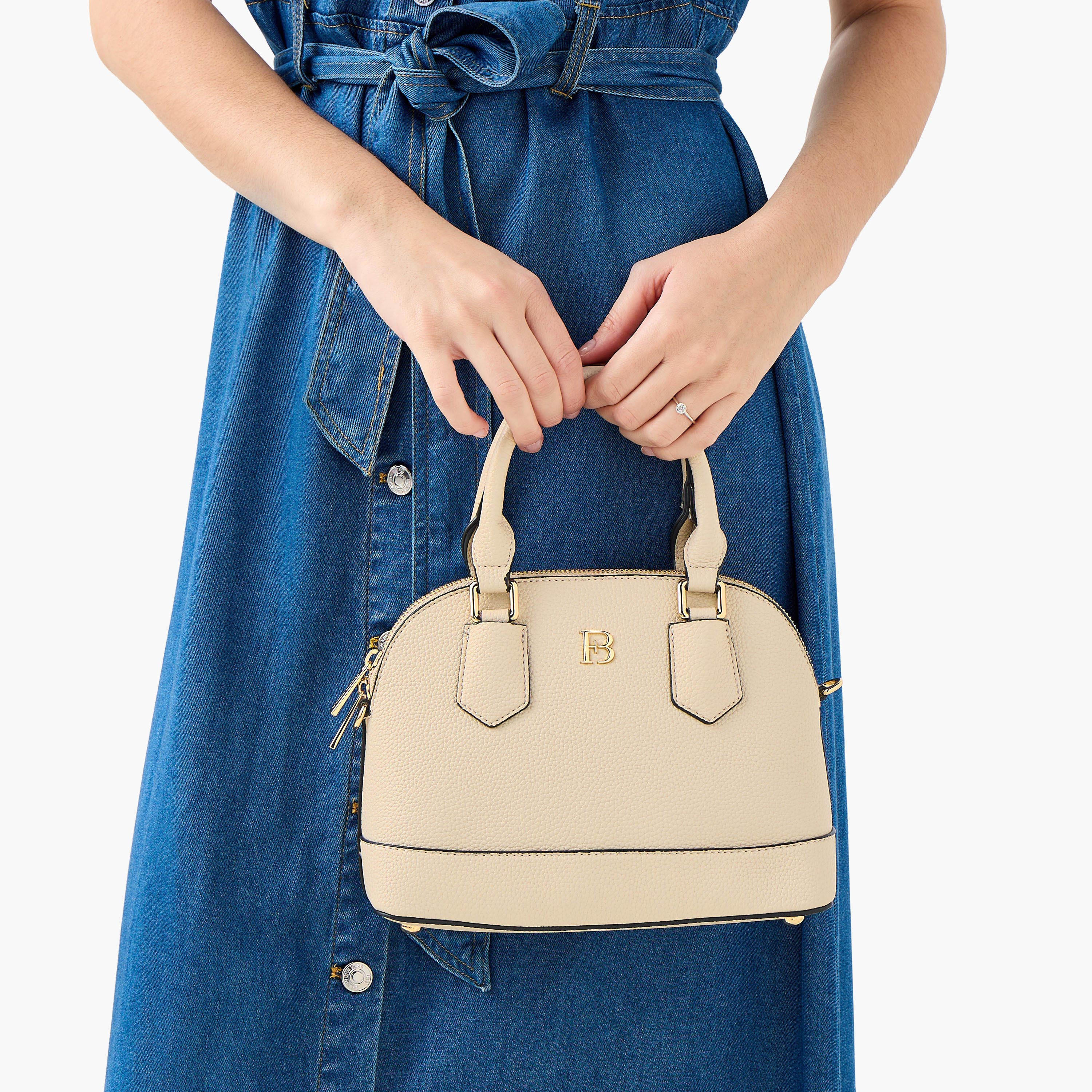 شنطة توتي سادة بسحاب إغلاق وحزام قابل للفصل من فلورا بيلا-women-bagsandwallets-handbags-image-3