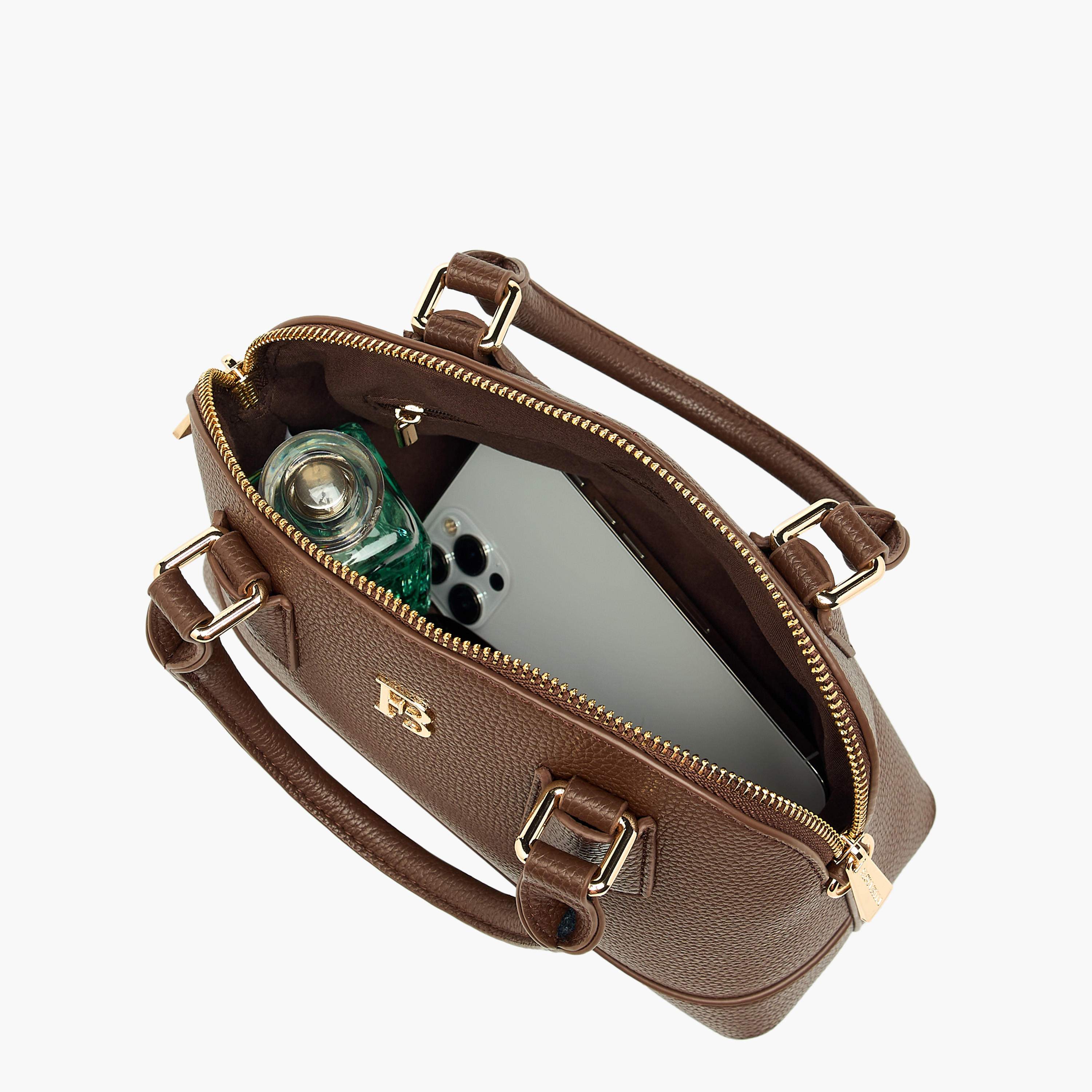 Flora Bella Solid Tote Bag with Detachable Strap and Zip Closure-women-bagsandwallets-handbags-image-10
