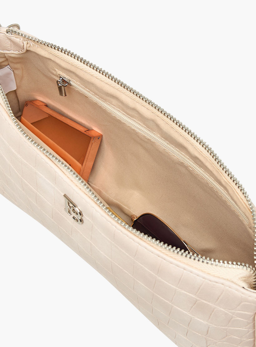شنطة كتف بارزة الملمس بحزام قابل للفصل وسحاب إغلاق من فلورا بيلا-women-bagsandwallets-handbags-image-10