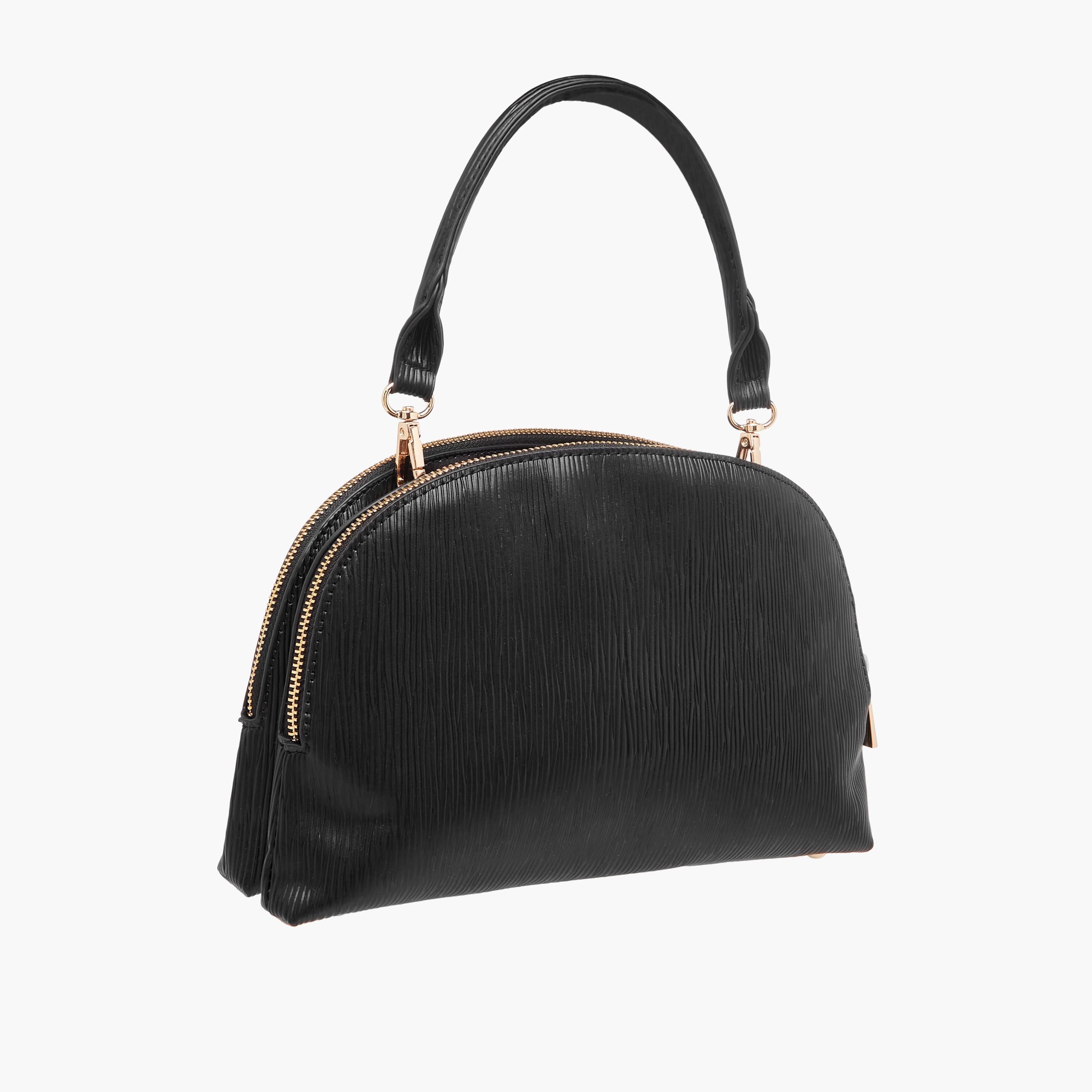 شنطة بارزة الملمس مع حزام قابل للفصل وإغلاق بسحاب من فلورا بيلا-women-bagsandwallets-handbags-image-3