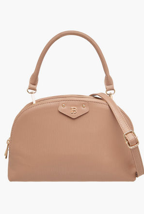 شنطة بارزة الملمس مع حزام قابل للفصل وإغلاق بسحاب من فلورا بيلا-women-bagsandwallets-handbags-image-1