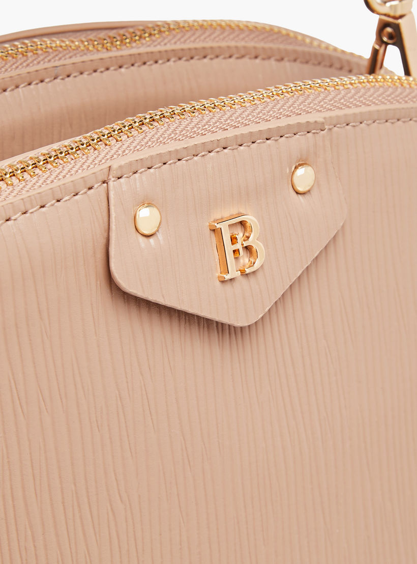 شنطة بارزة الملمس مع حزام قابل للفصل وإغلاق بسحاب من فلورا بيلا-women-bagsandwallets-handbags-image-5