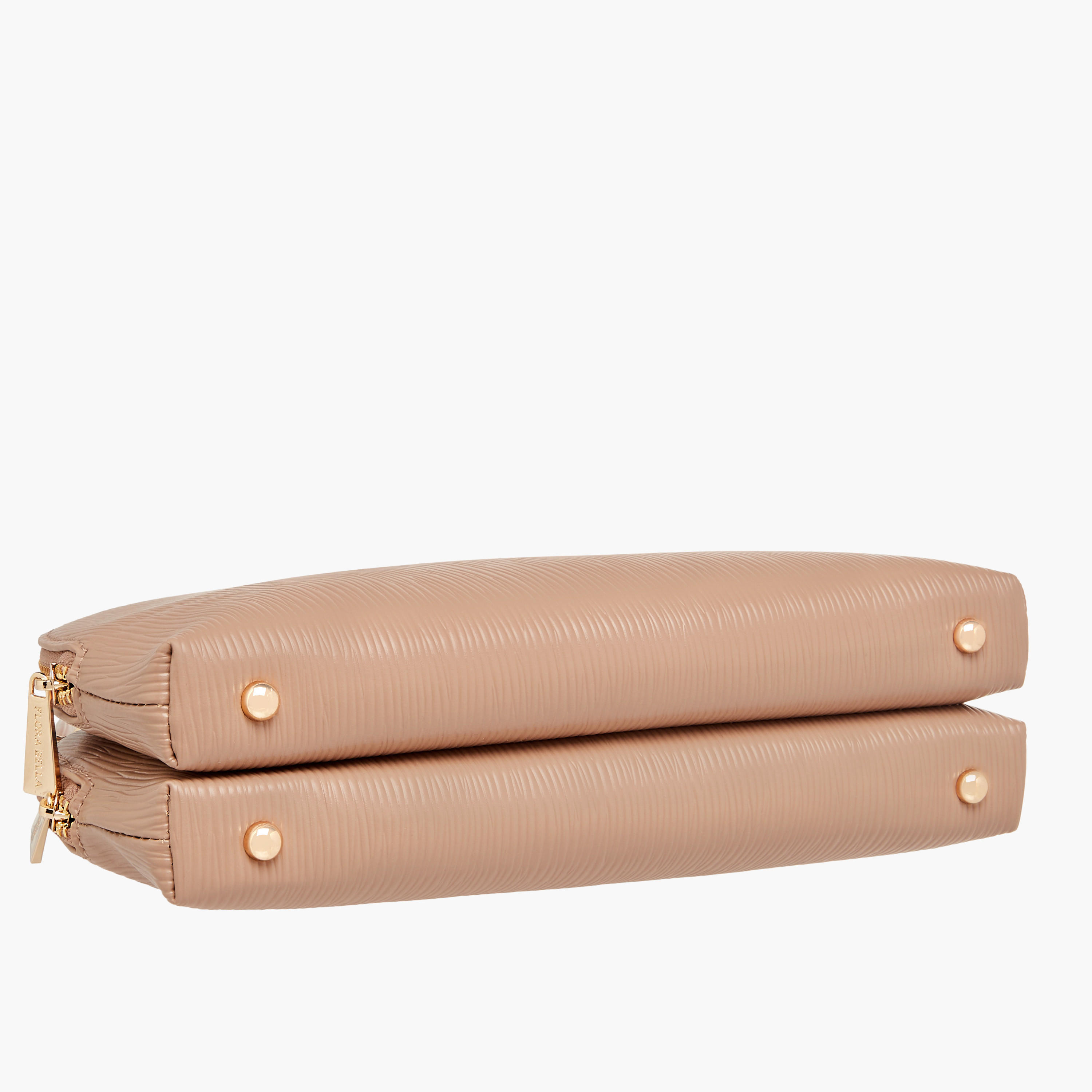 شنطة بارزة الملمس مع حزام قابل للفصل وإغلاق بسحاب من فلورا بيلا-women-bagsandwallets-handbags-image-7