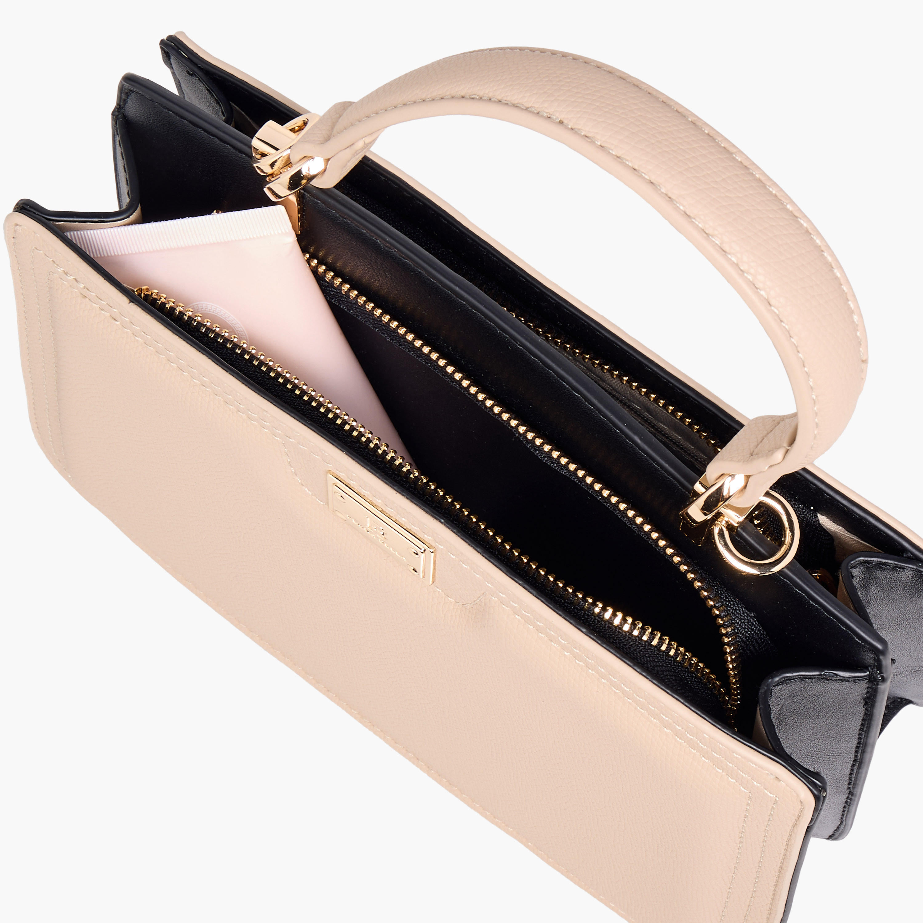 شنطة كروس بودي سادة بحزام كتف قابل للفصل ومقبض علوي من فلورا بيلا-women-bagsandwallets-handbags-image-9