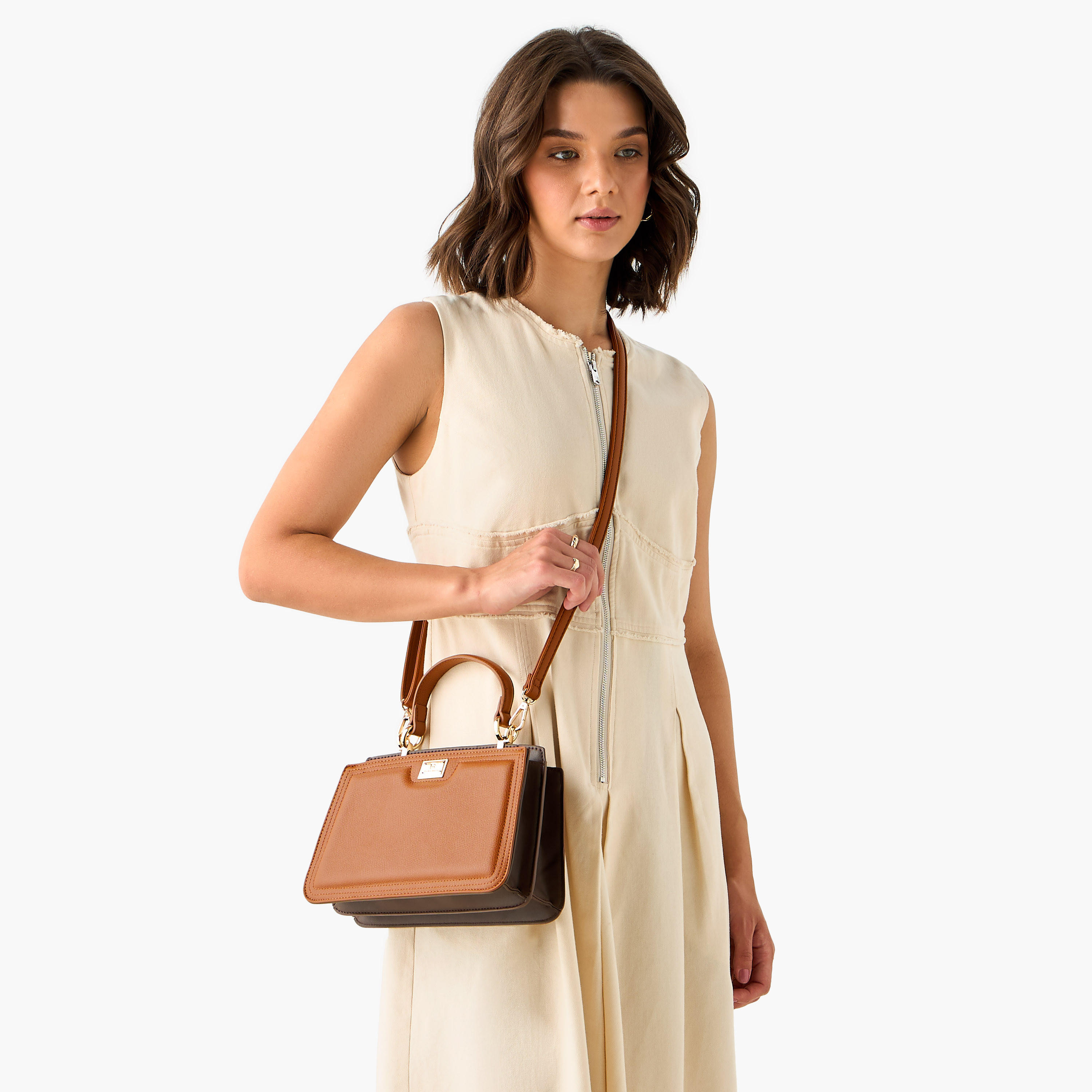 Flora Bella Solid Crossbody Bag with Detachable Shoulder Strap and Top Handle-women-bagsandwallets-handbags-image-3