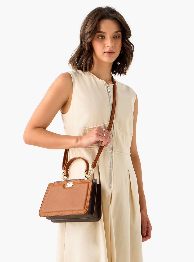 Flora Bella Solid Crossbody Bag with Detachable Shoulder Strap and Top Handle-women-bagsandwallets-handbags-image-3