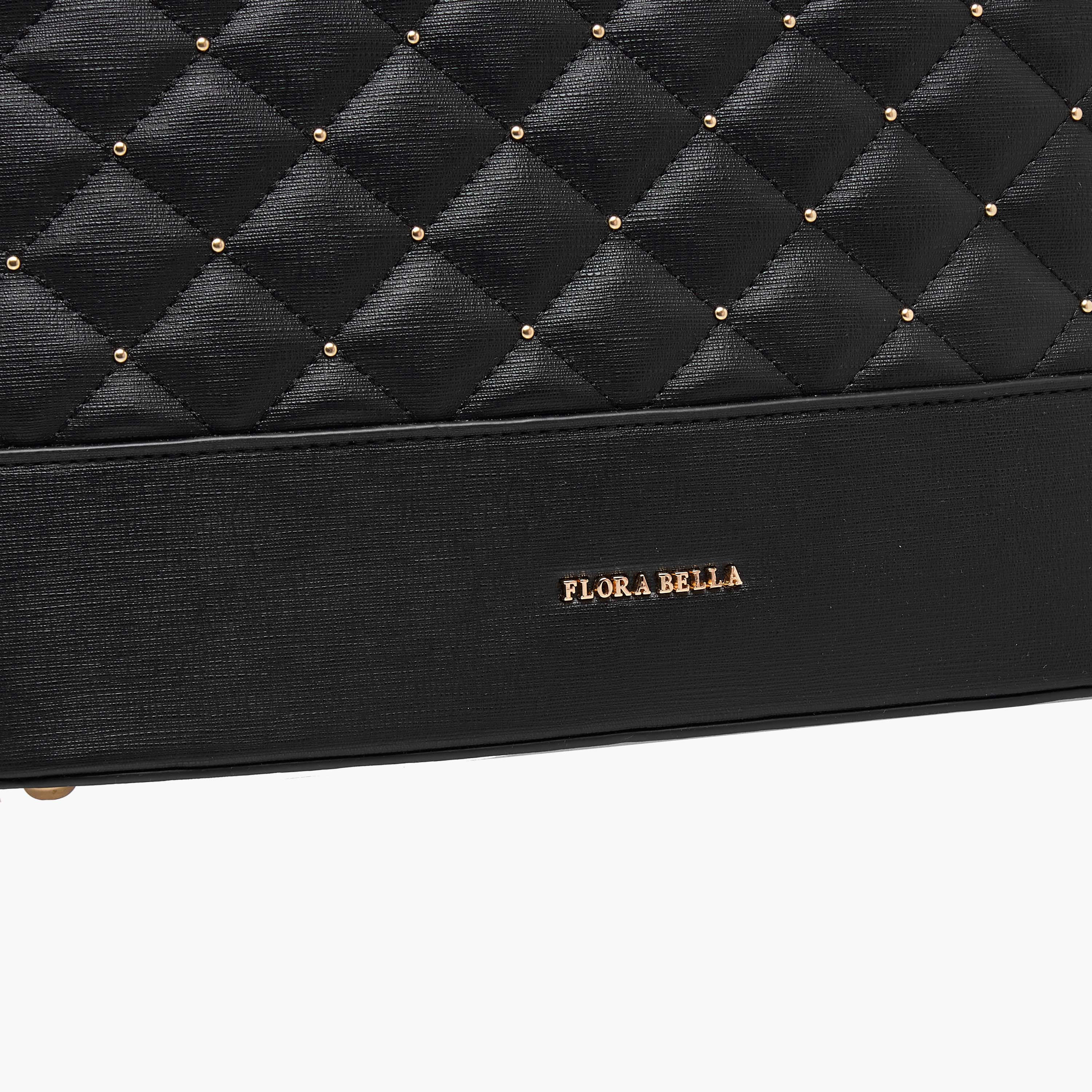 Flora Bella Quilted Tote Bag with Double Handle and Zip Closure-women-bagsandwallets-handbags-image-7