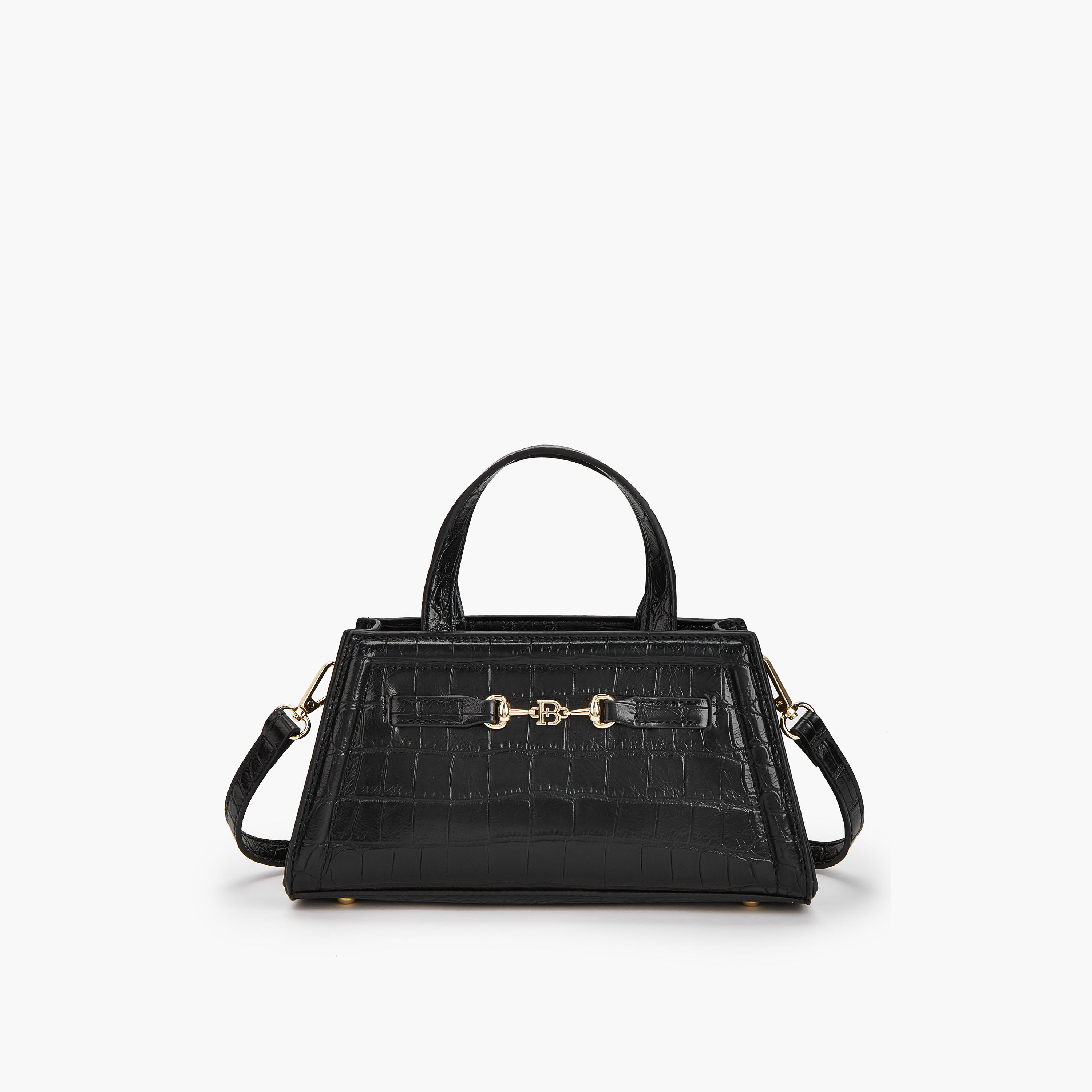Flora Bella Textured Crossbody Bag with Detachable Strap and Zip Closure-women-bagsandwallets-handbags-image-1