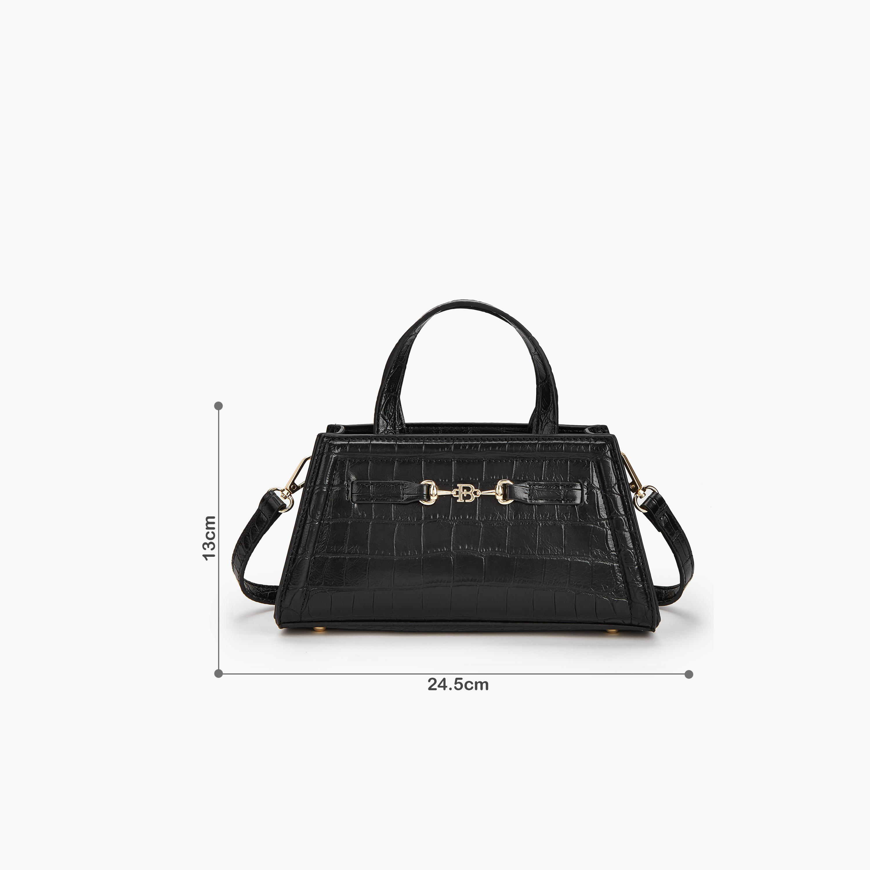 Flora Bella Textured Crossbody Bag with Detachable Strap and Zip Closure-women-bagsandwallets-handbags-image-2