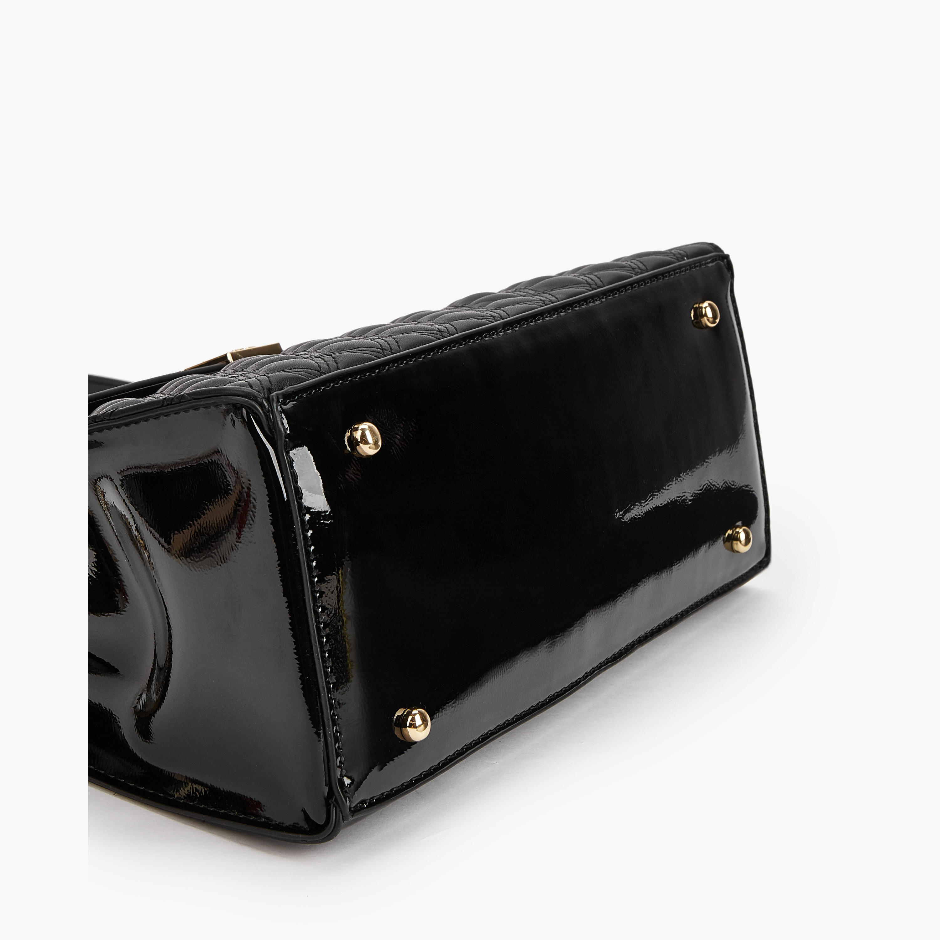 Flora Bella Quilted Tote Bag with Detachable Strap and Zip Closure-women-bagsandwallets-handbags-image-7