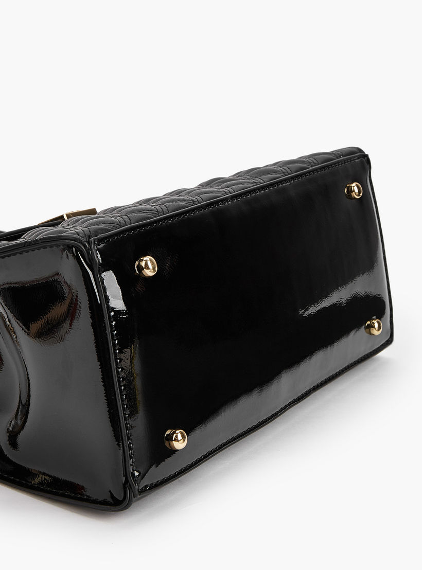 Flora Bella Quilted Tote Bag with Detachable Strap and Zip Closure-women-bagsandwallets-handbags-image-7