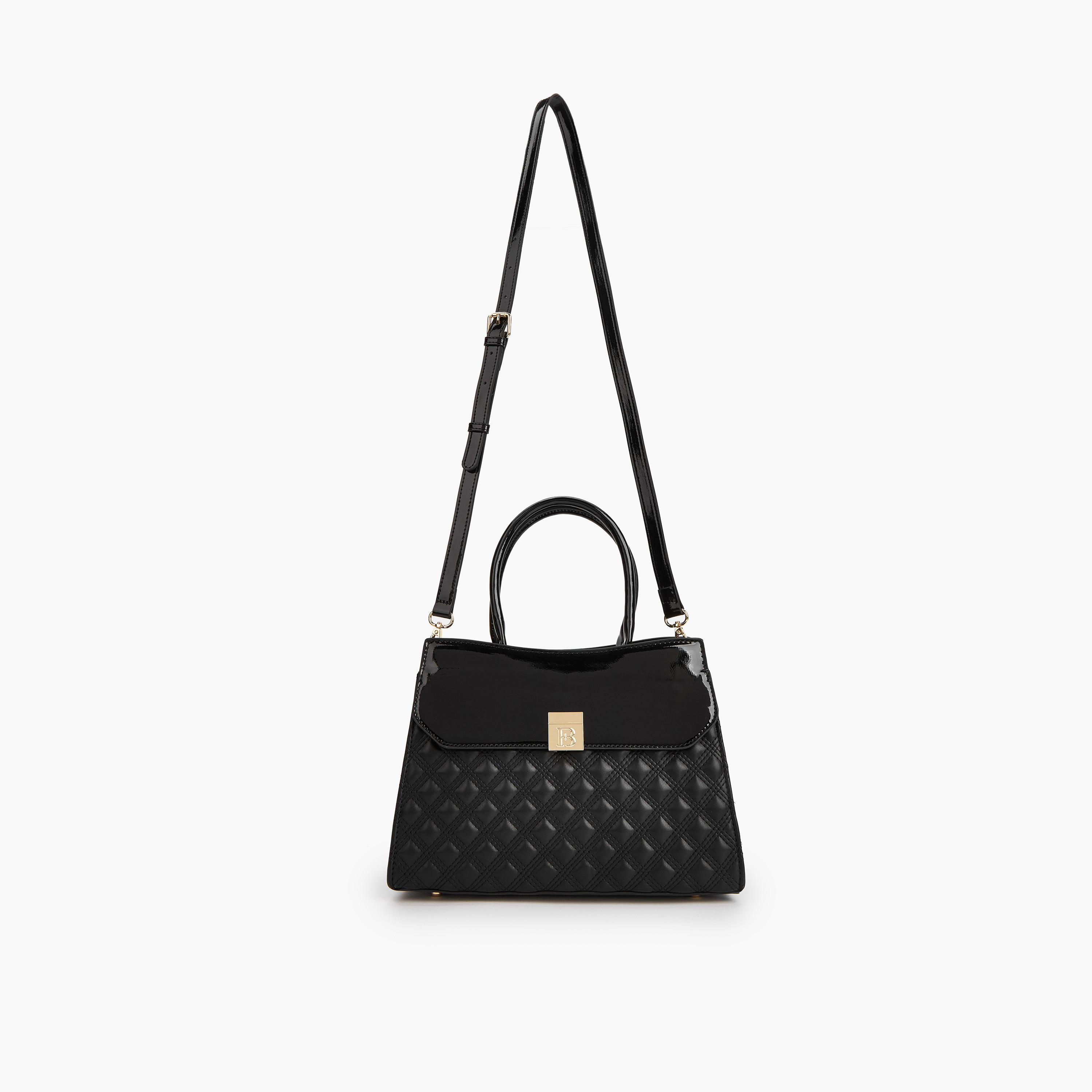 Flora Bella Quilted Tote Bag with Detachable Strap and Zip Closure-women-bagsandwallets-handbags-image-4