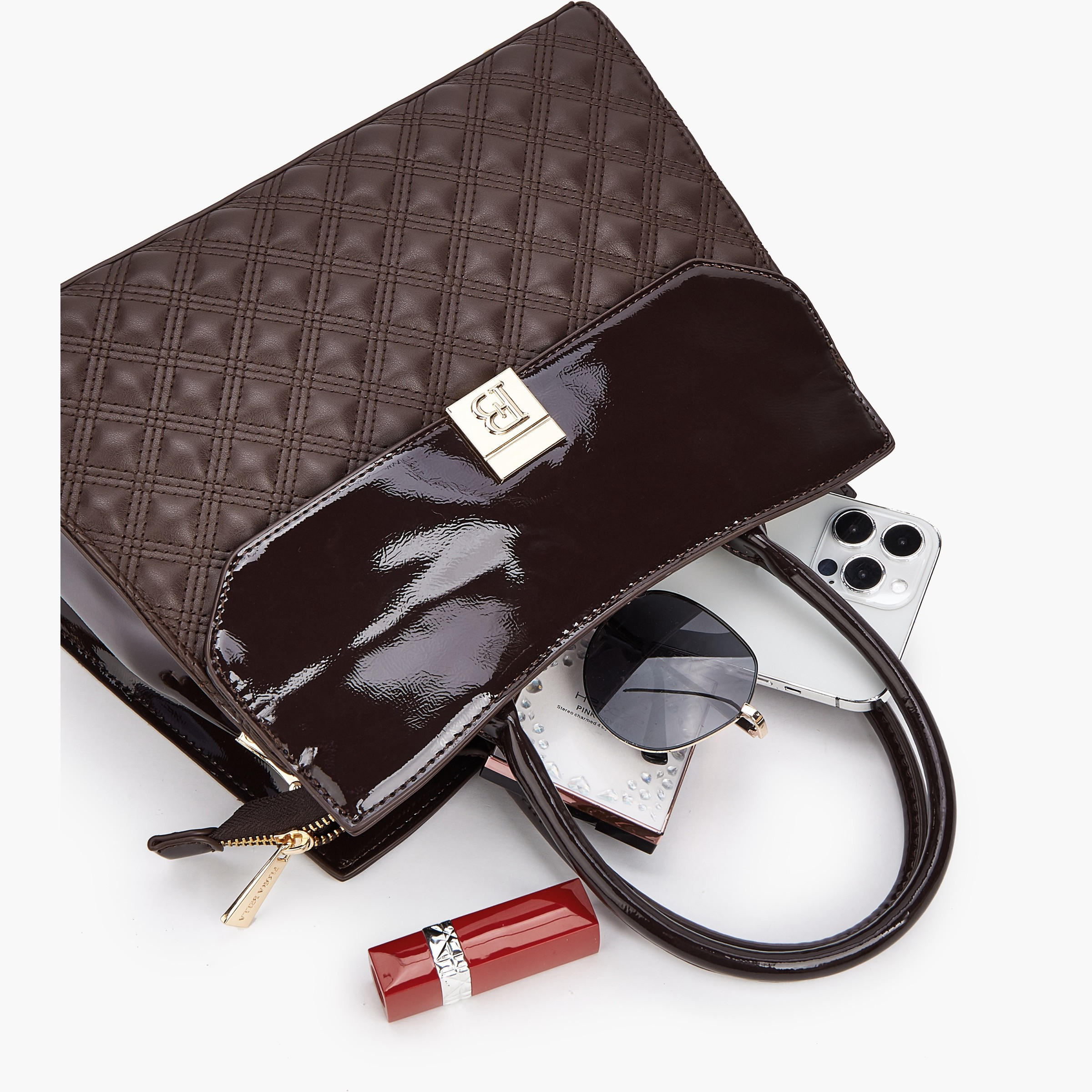 شنطة توتي مبطنة بسحاب إغلاق وحزام قابل للفصل من فلورا بيلا-women-bagsandwallets-handbags-image-8