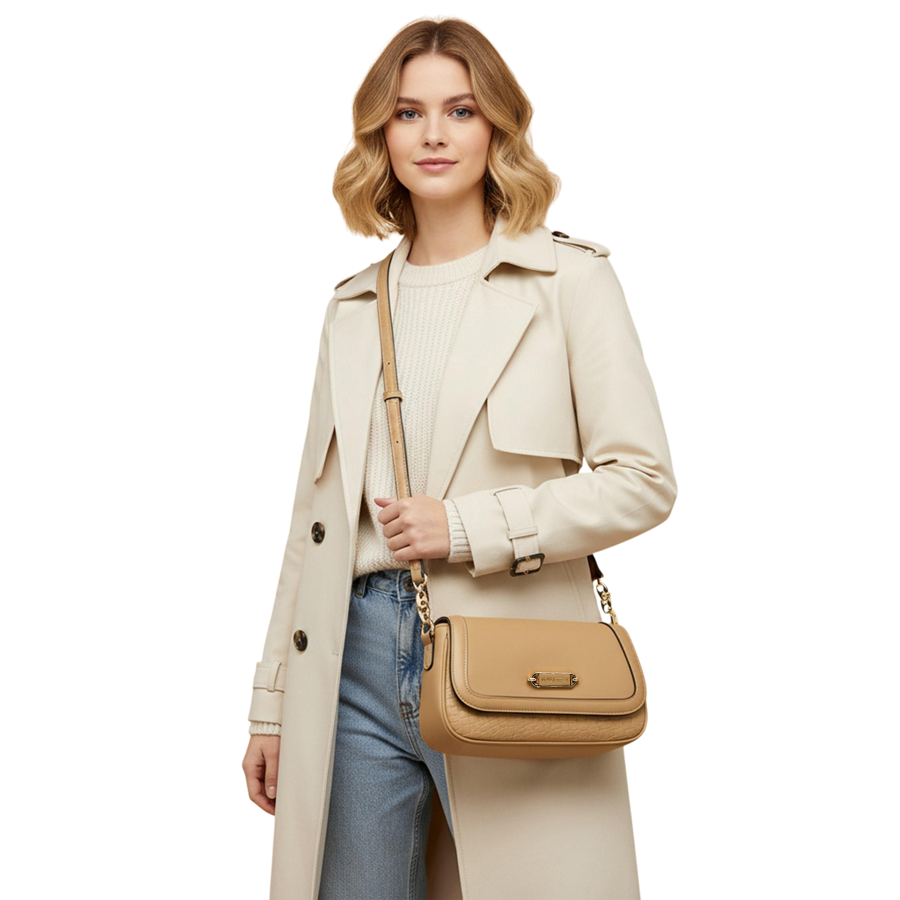 Flora Bella Solid Crossbody Bag with Button Closure-women-bagsandwallets-handbags-image-2
