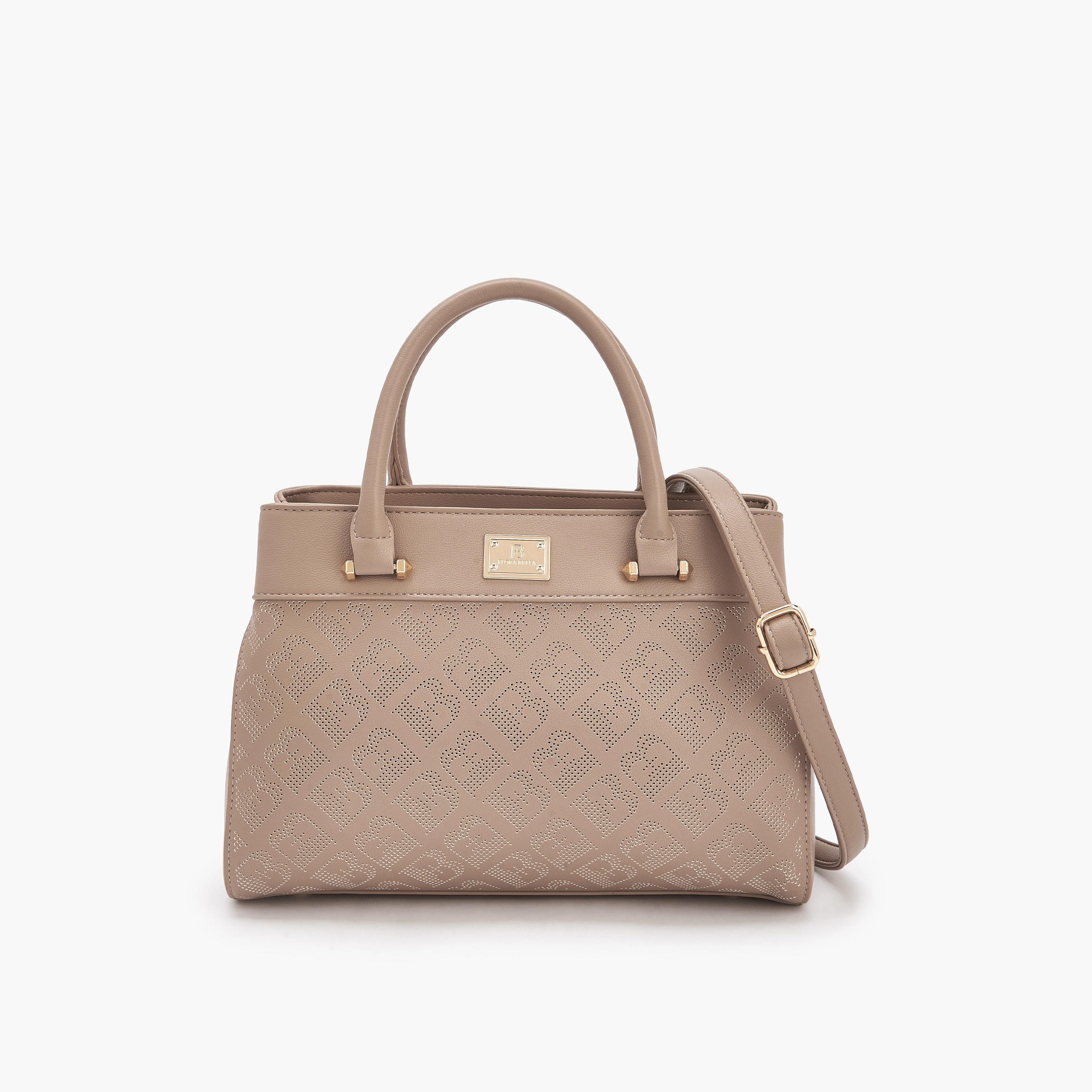 Flora Bella Laser Cut Tote Bag with Detachable Strap-women-bagsandwallets-handbags-image-1
