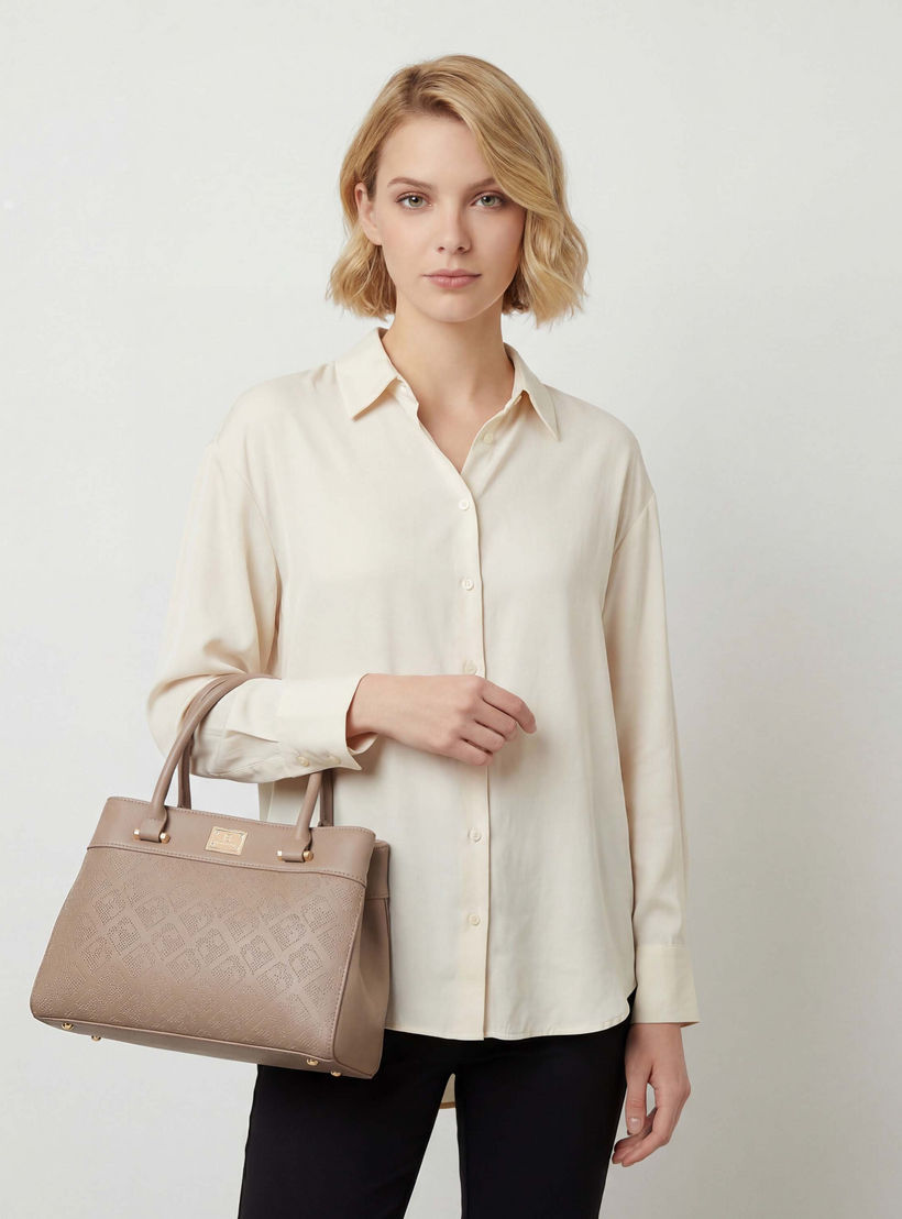 Flora Bella Laser Cut Tote Bag with Detachable Strap-women-bagsandwallets-handbags-image-2