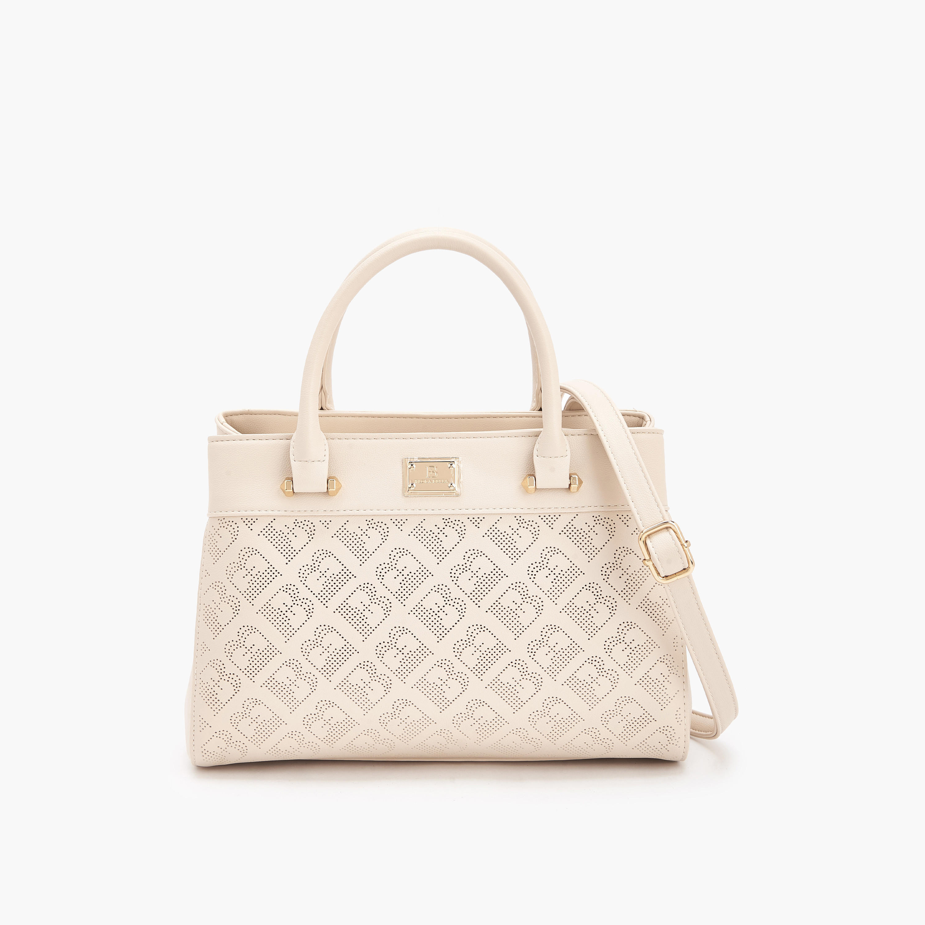 Flora Bella Laser Cut Tote Bag with Detachable Strap-women-bagsandwallets-handbags-image-1