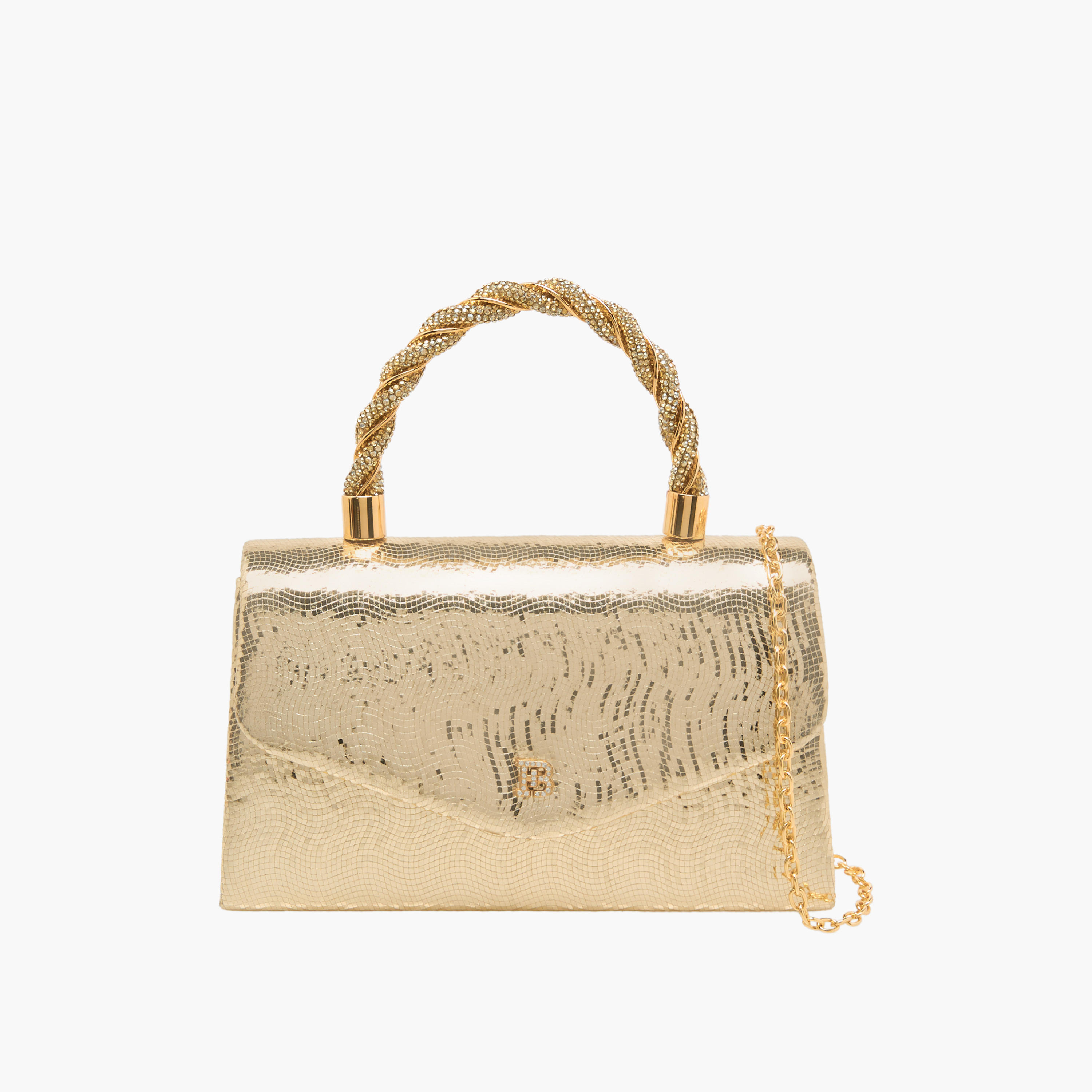 شنطة ساتشيل بارزة الملمس بزر إغلاق من فلورا بيلا-women-bagsandwallets-handbags-image-1