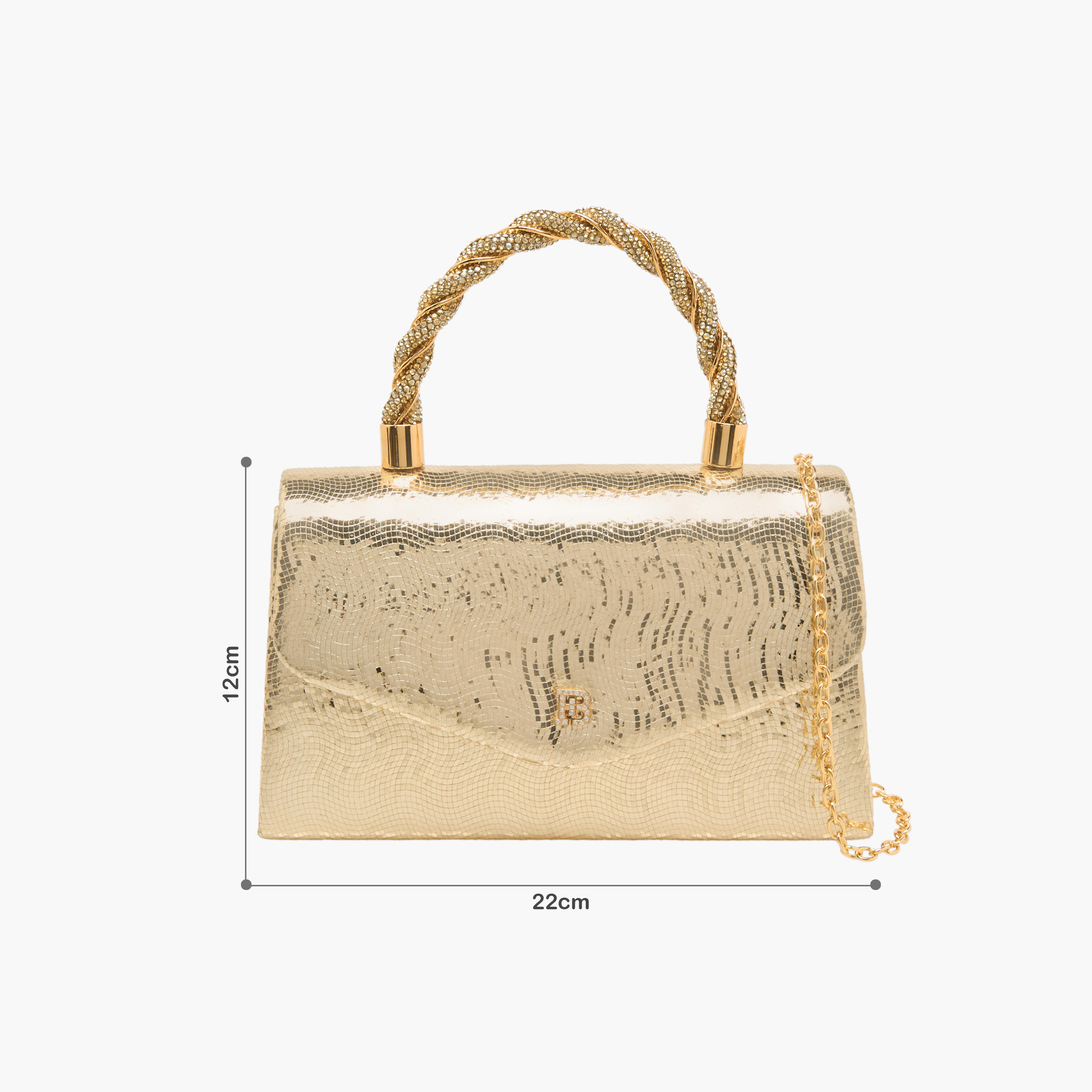 شنطة ساتشيل بارزة الملمس بزر إغلاق من فلورا بيلا-women-bagsandwallets-handbags-image-2