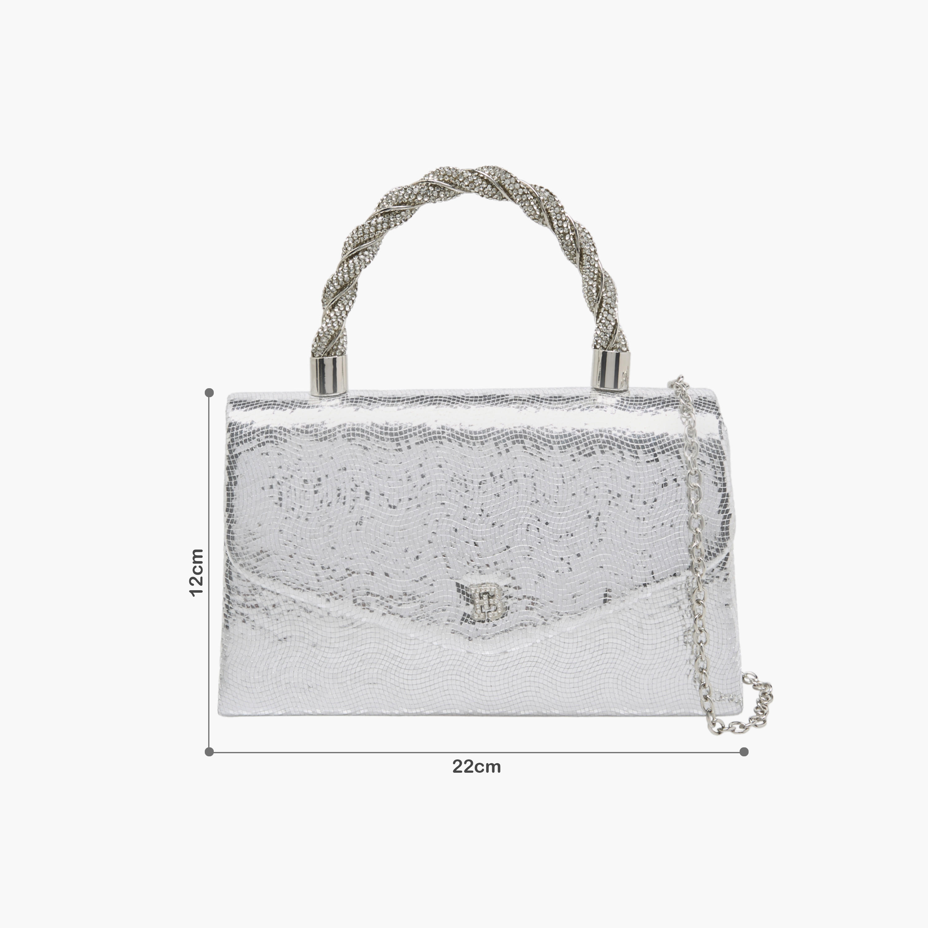 شنطة ساتشيل بارزة الملمس بزر إغلاق من فلورا بيلا-women-bagsandwallets-handbags-image-2