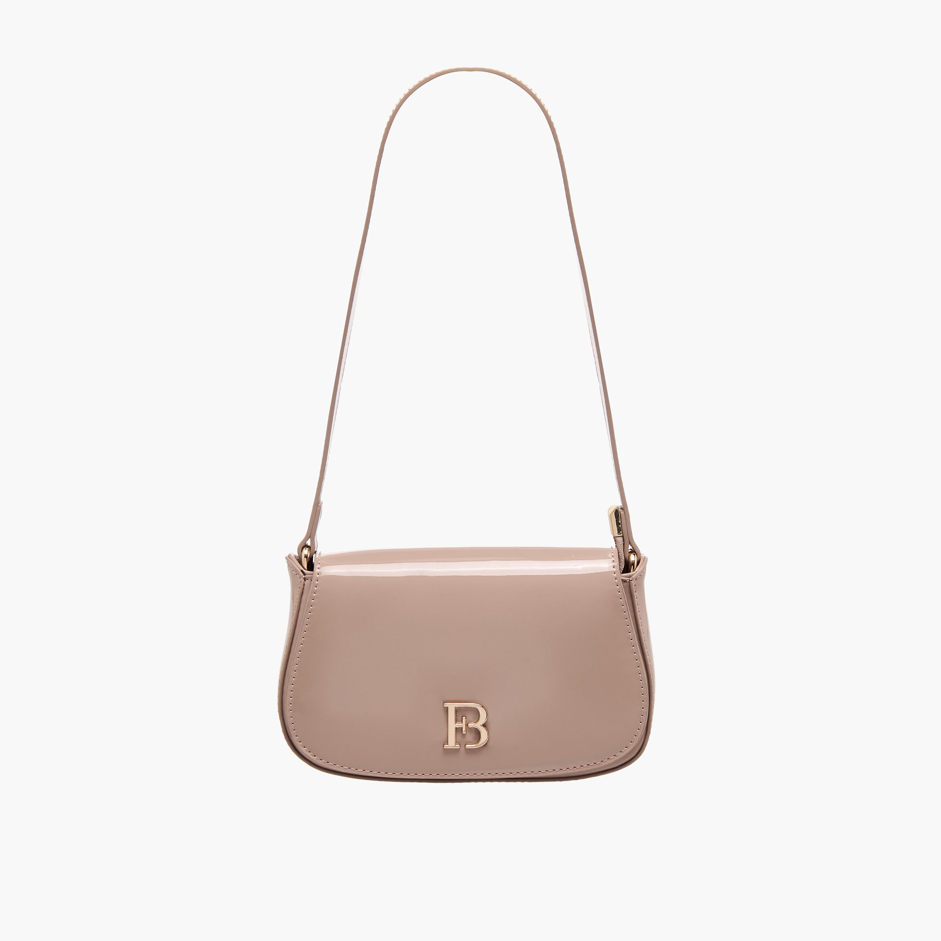 Floral Bella Metallic Logo Shoulder Bag with Zip Closure-women-bagsandwallets-handbags-image-1