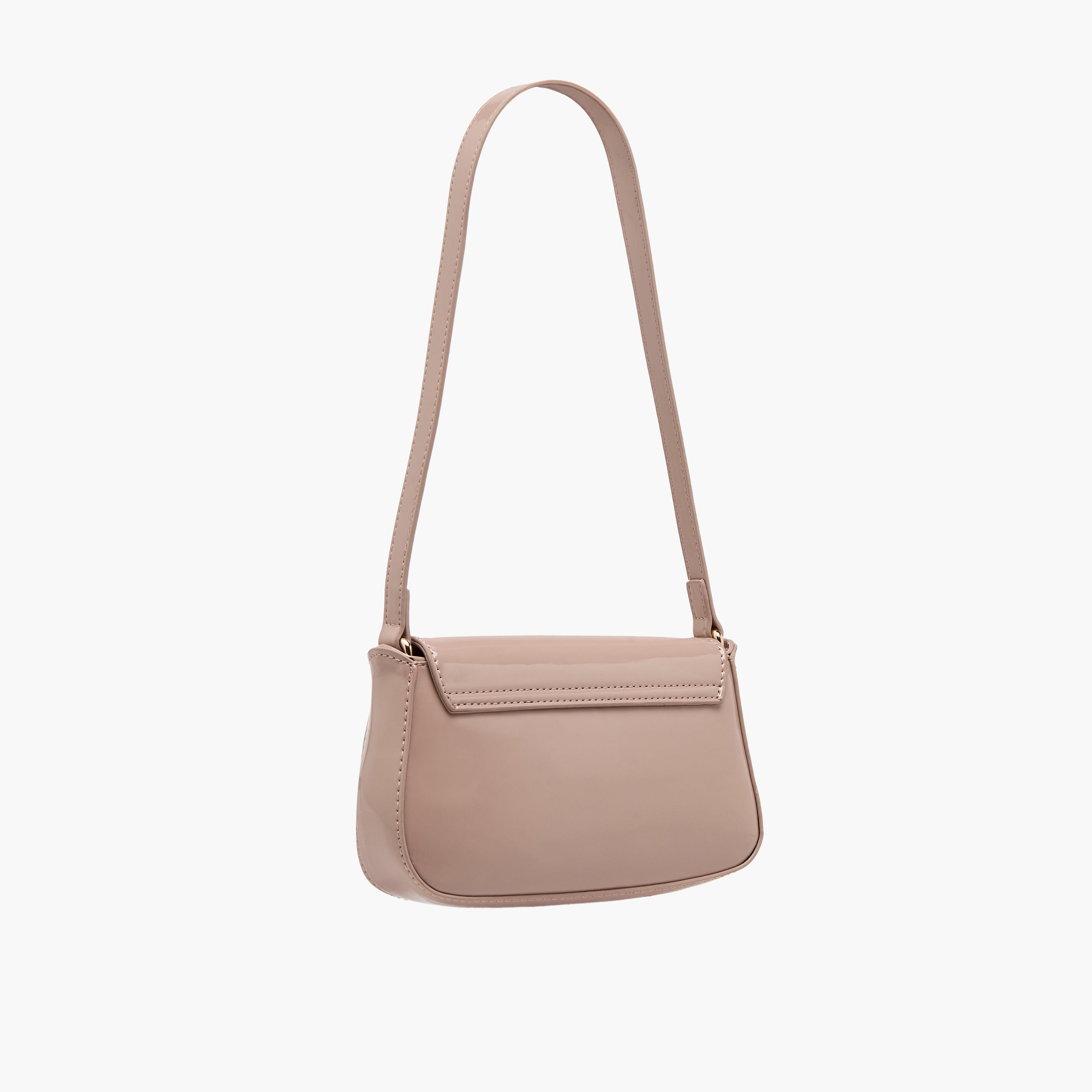 Floral Bella Metallic Logo Shoulder Bag with Zip Closure-women-bagsandwallets-handbags-image-3