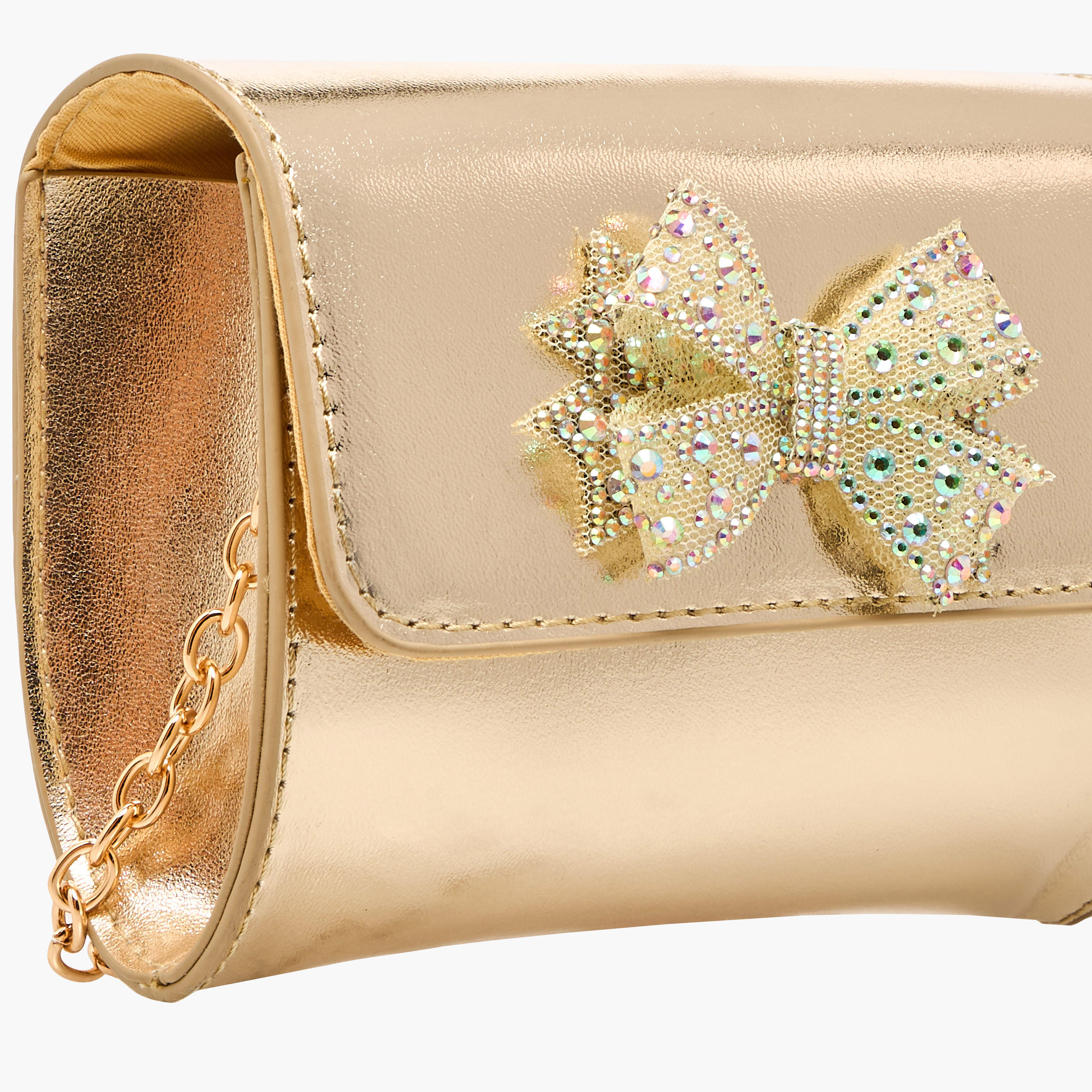 Flora Bella Embellished Bow Crossbody Bag with Chain Strap-girls-accessories-bags-image-5