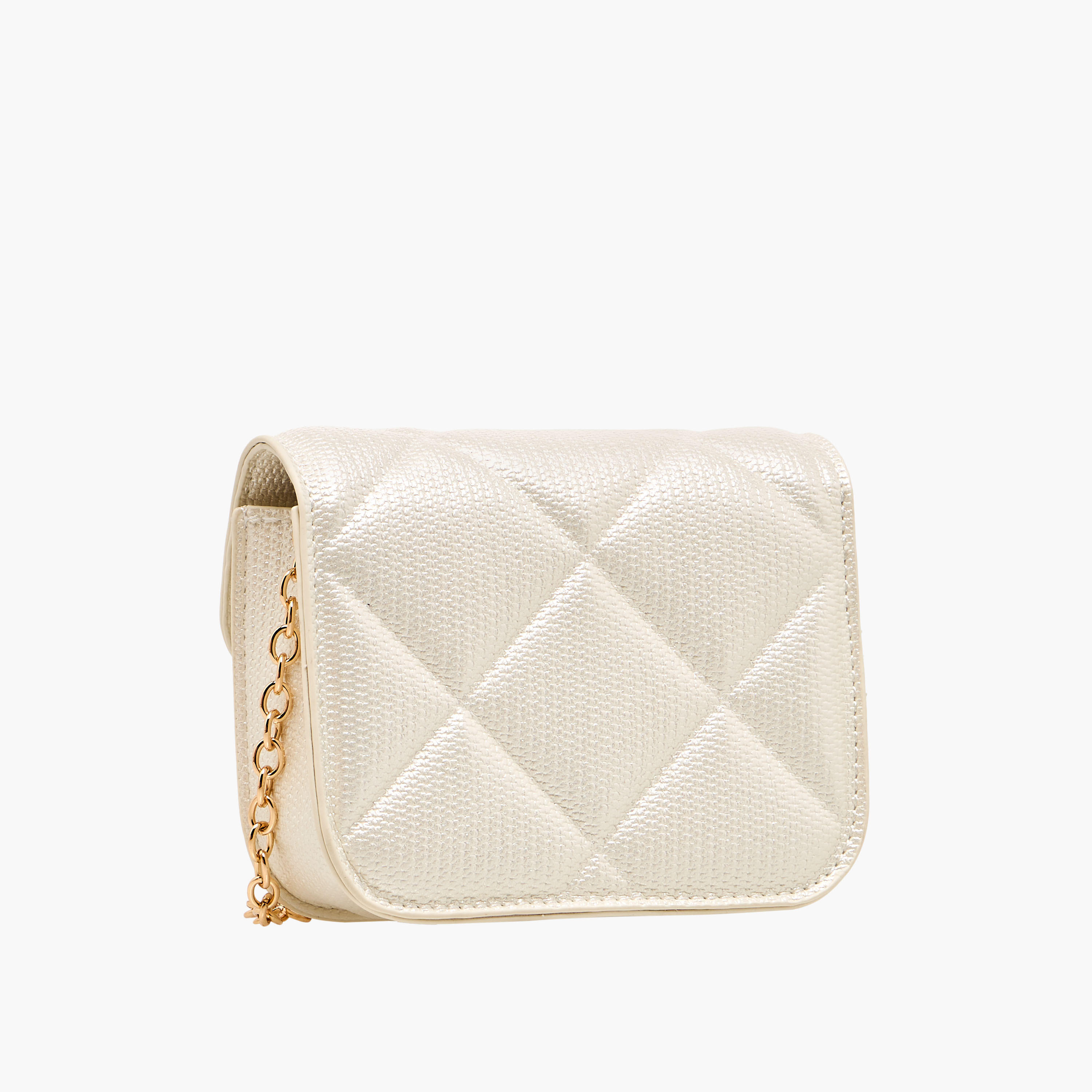 Flora Bella Quilted Crossbody Bag with Chain Strap-girls-accessories-bags-image-4