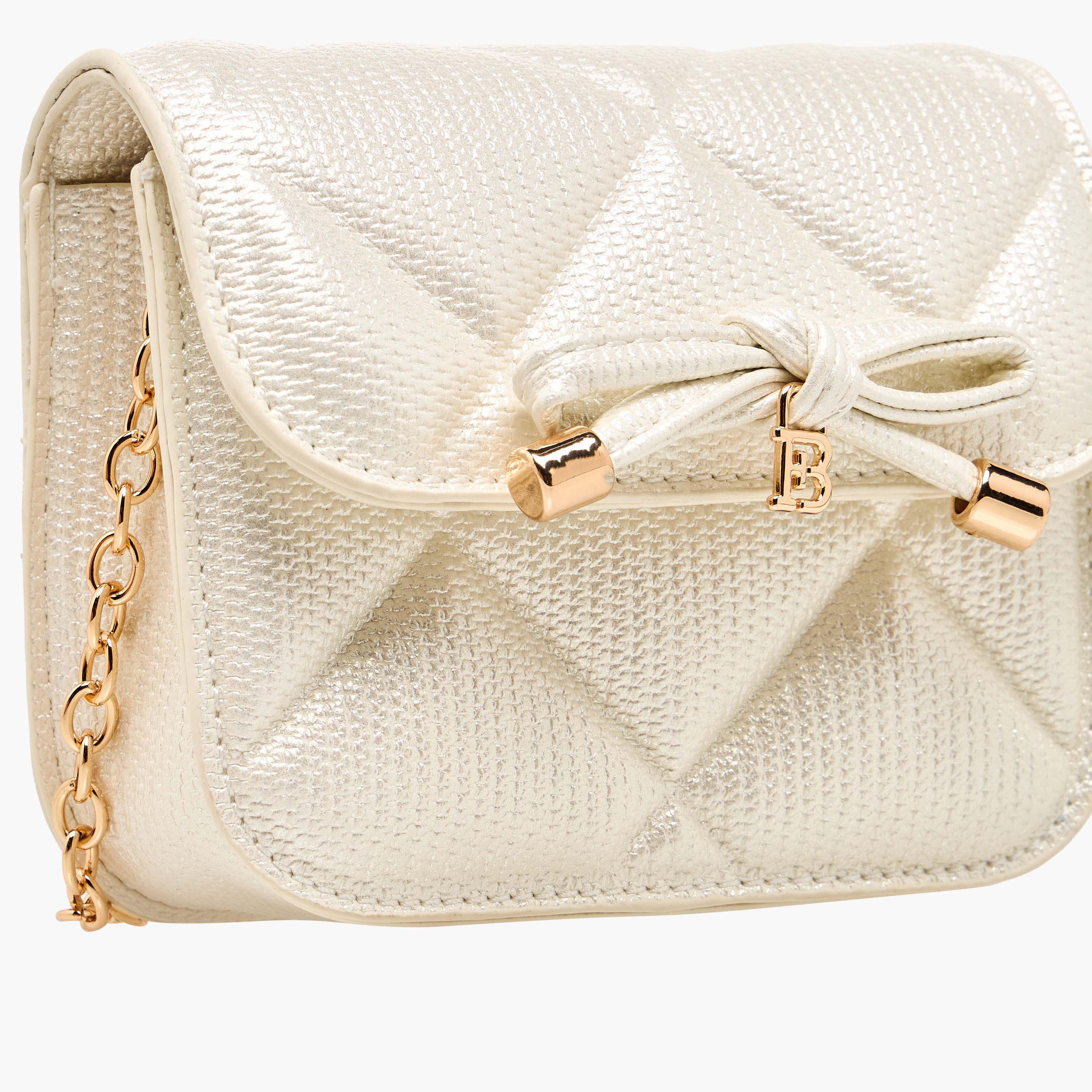 Flora Bella Quilted Crossbody Bag with Chain Strap-girls-accessories-bags-image-5