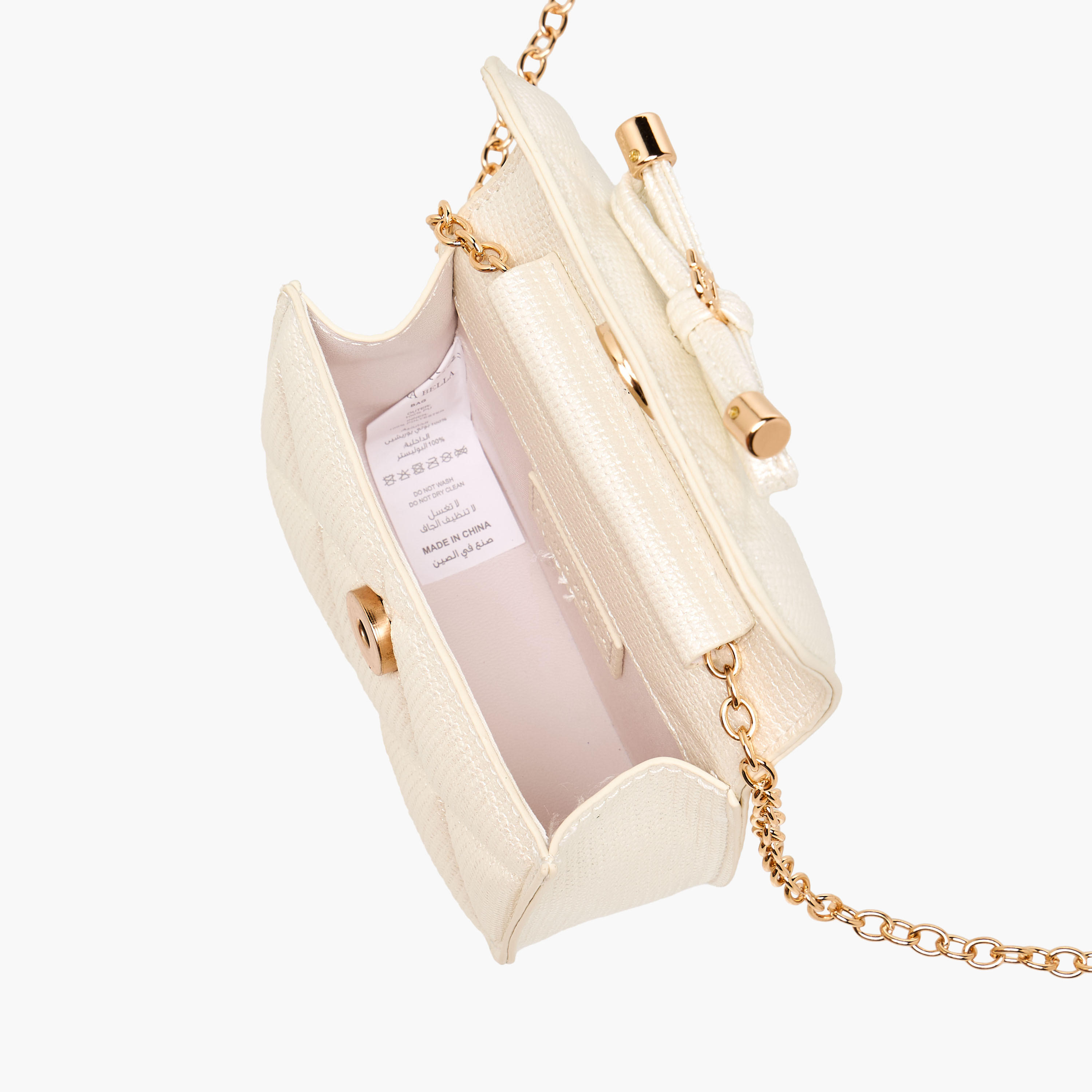 Flora Bella Quilted Crossbody Bag with Chain Strap-girls-accessories-bags-image-8