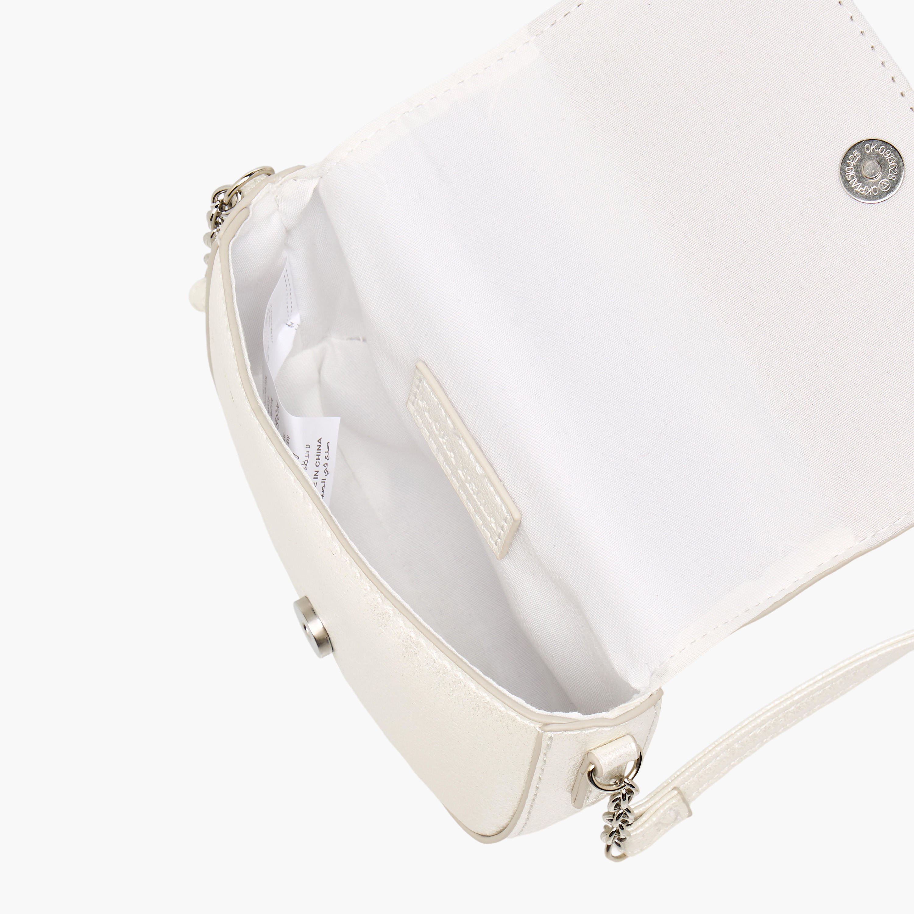 شنطة كروس بودي بحزام سلسلة وزينة فيونكة من فلورا بيلا-girls-accessories-bags-image-8